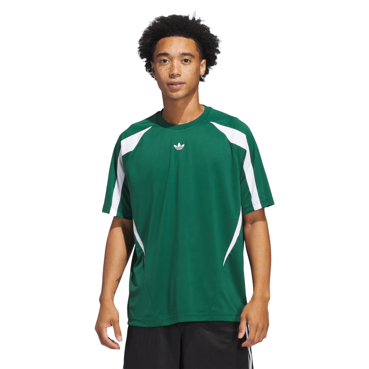 Adidas TGST S/S Jersey Dark Green/White - Image 2