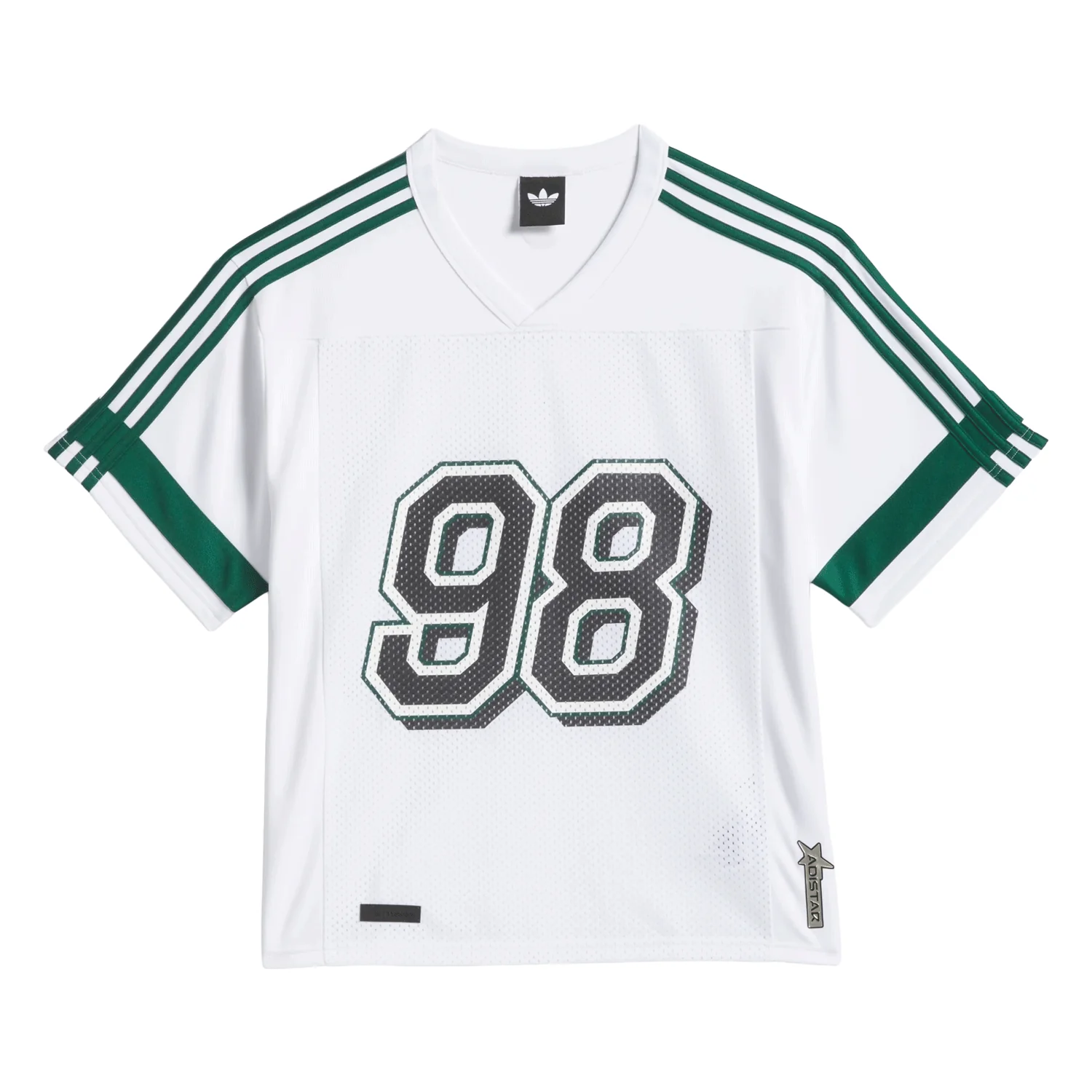 Adidas Tyshawn Jersey White/Ice Gold Met/Collegiate Green - Image 5