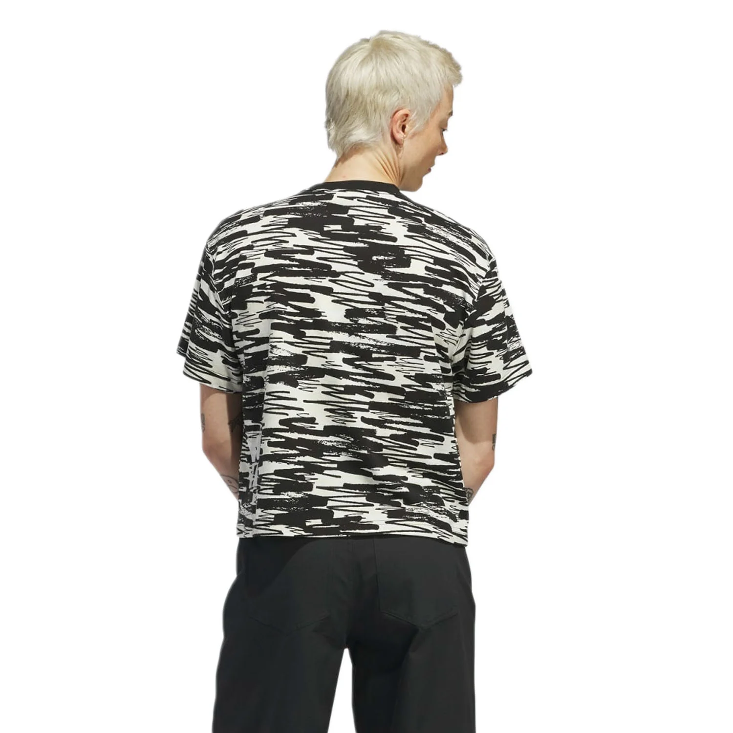 Adidas Women's Nora Skate S/S T Shirt white/Black/Ivory - Image 2