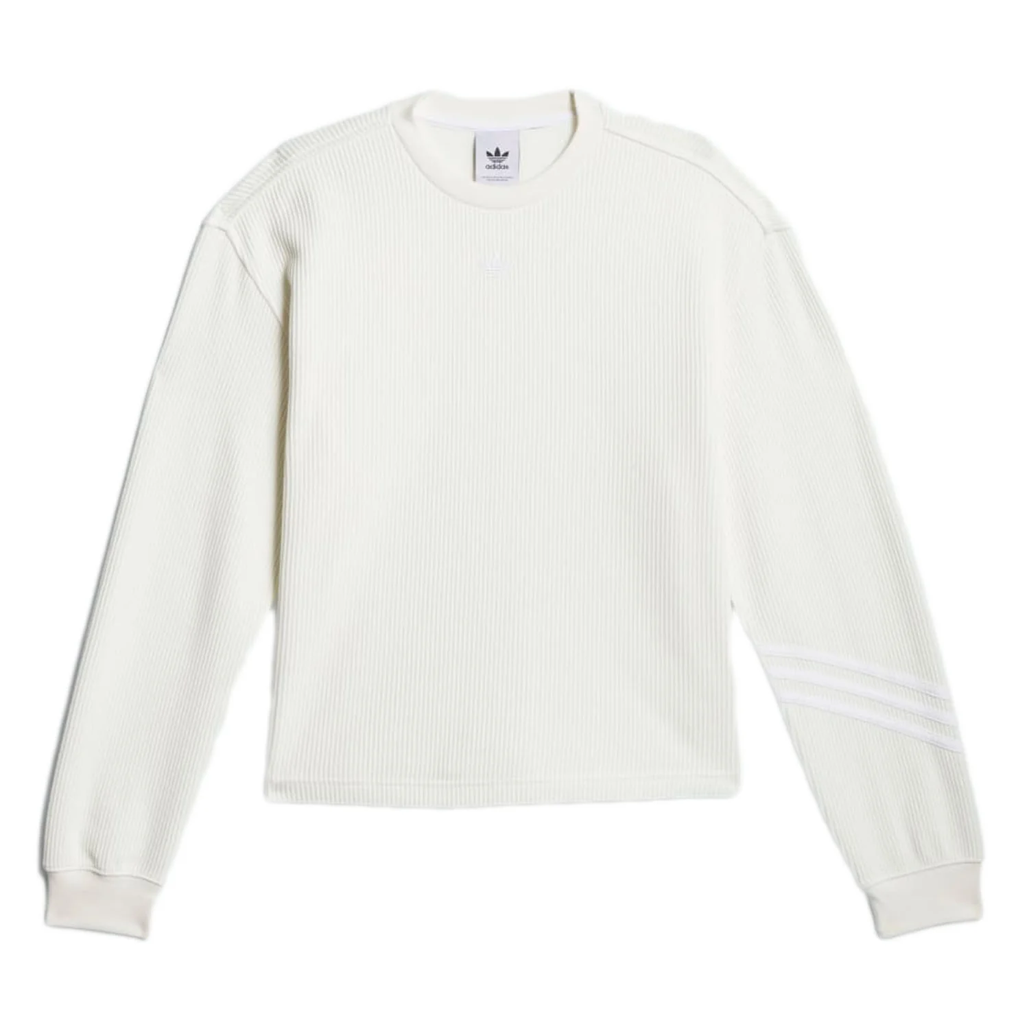 Adidas Women's Nora Waffle L/S Top White/White - Image 2