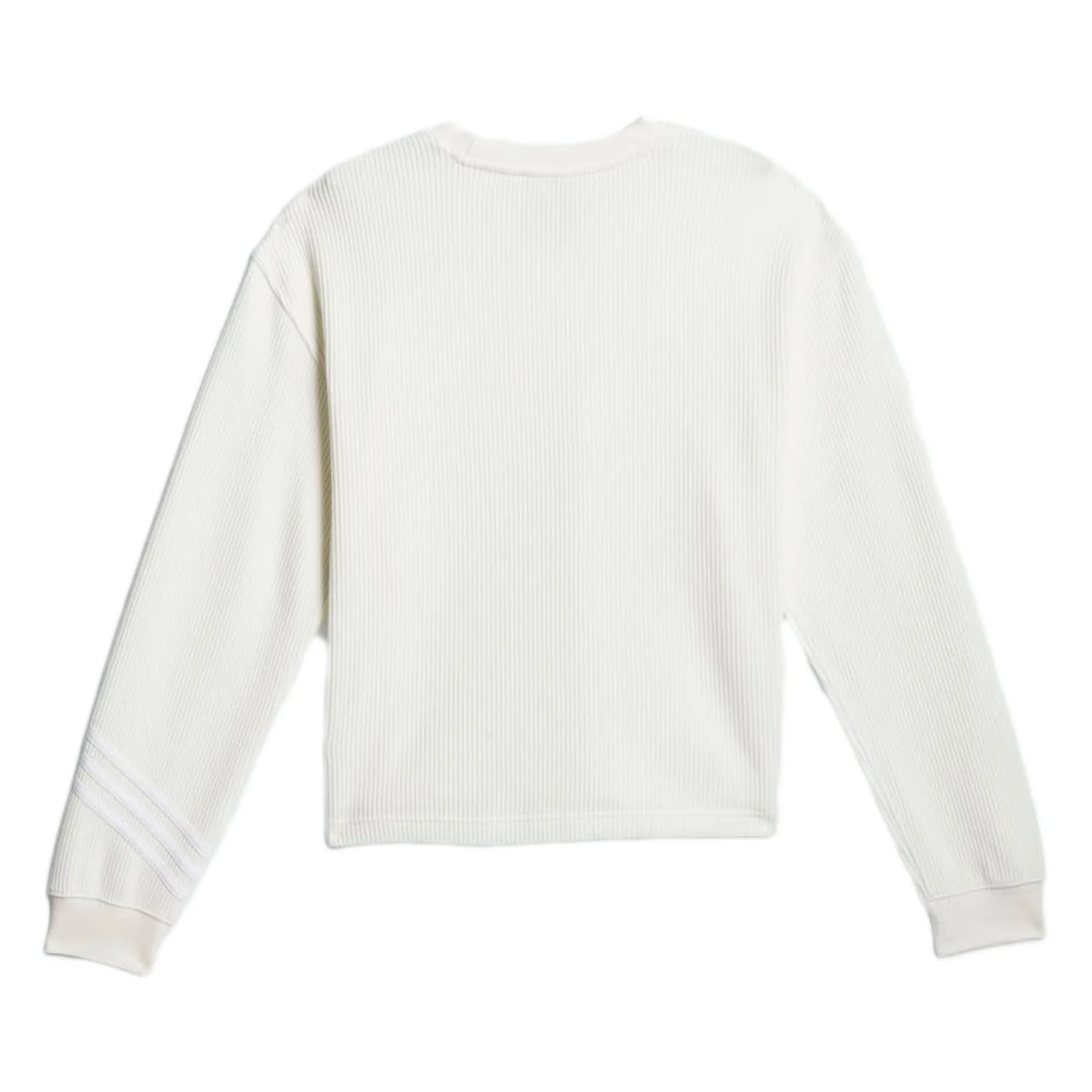 Adidas Women's Nora Waffle L/S Top White/White - Image 3