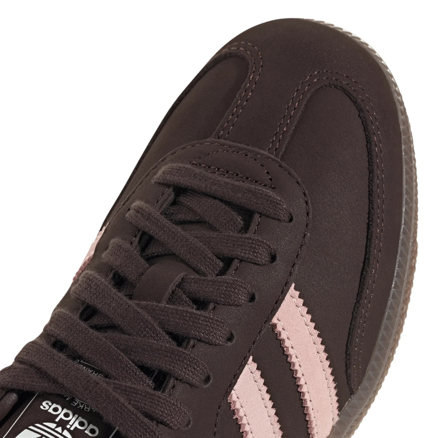 Adidas Women's Samba OG Shoe Aurora Coffee / Sandy Pink / Cloud White - Image 5