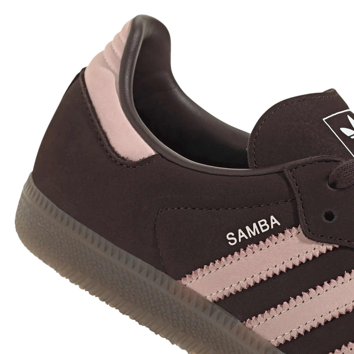 Adidas Women's Samba OG Shoe Aurora Coffee / Sandy Pink / Cloud White - Image 6