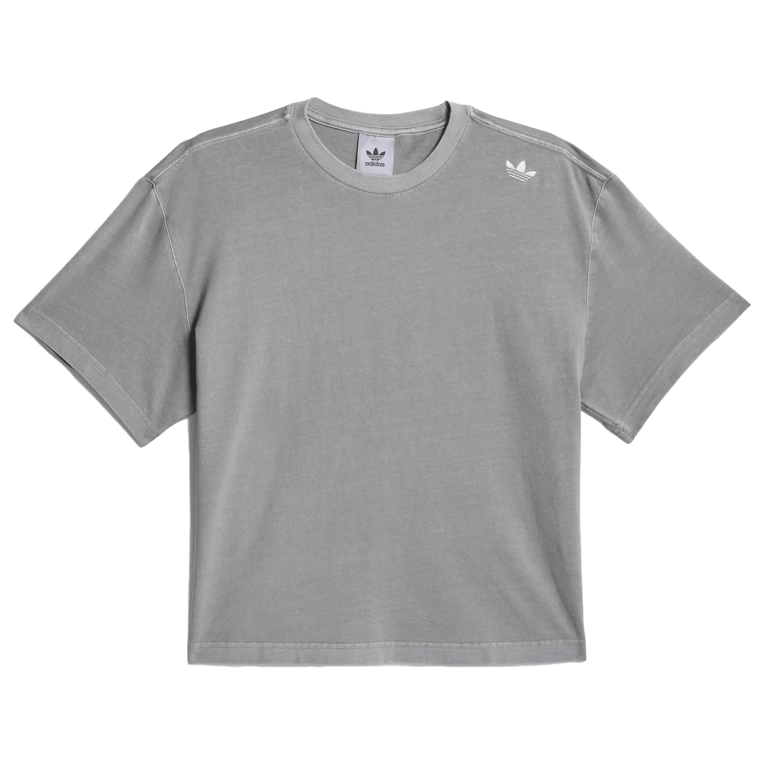 Adidas Women's Skate T Shirt Grey - Image 3