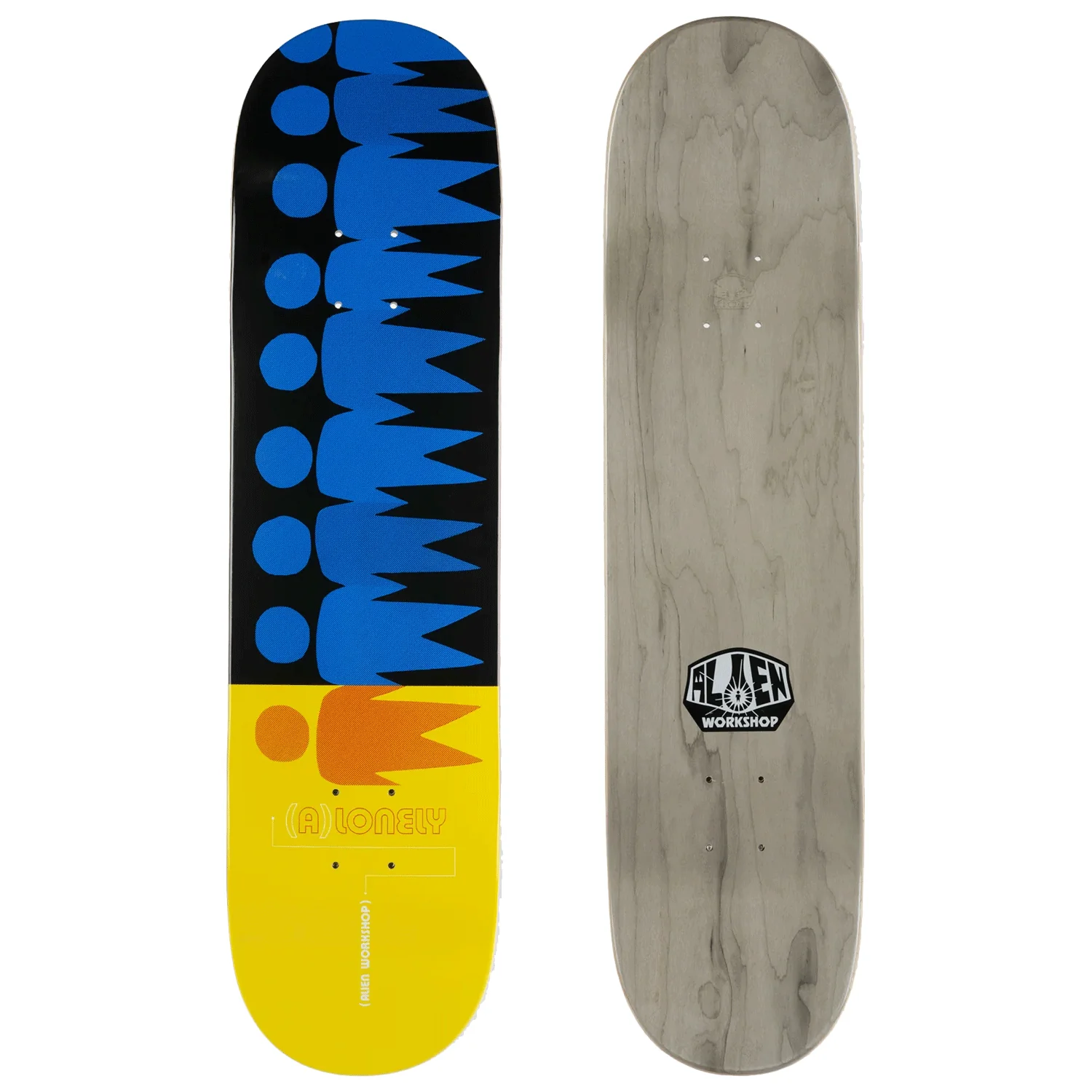 Alien Workshop Alonely Skate Deck Yellow 8.125" - Image 2