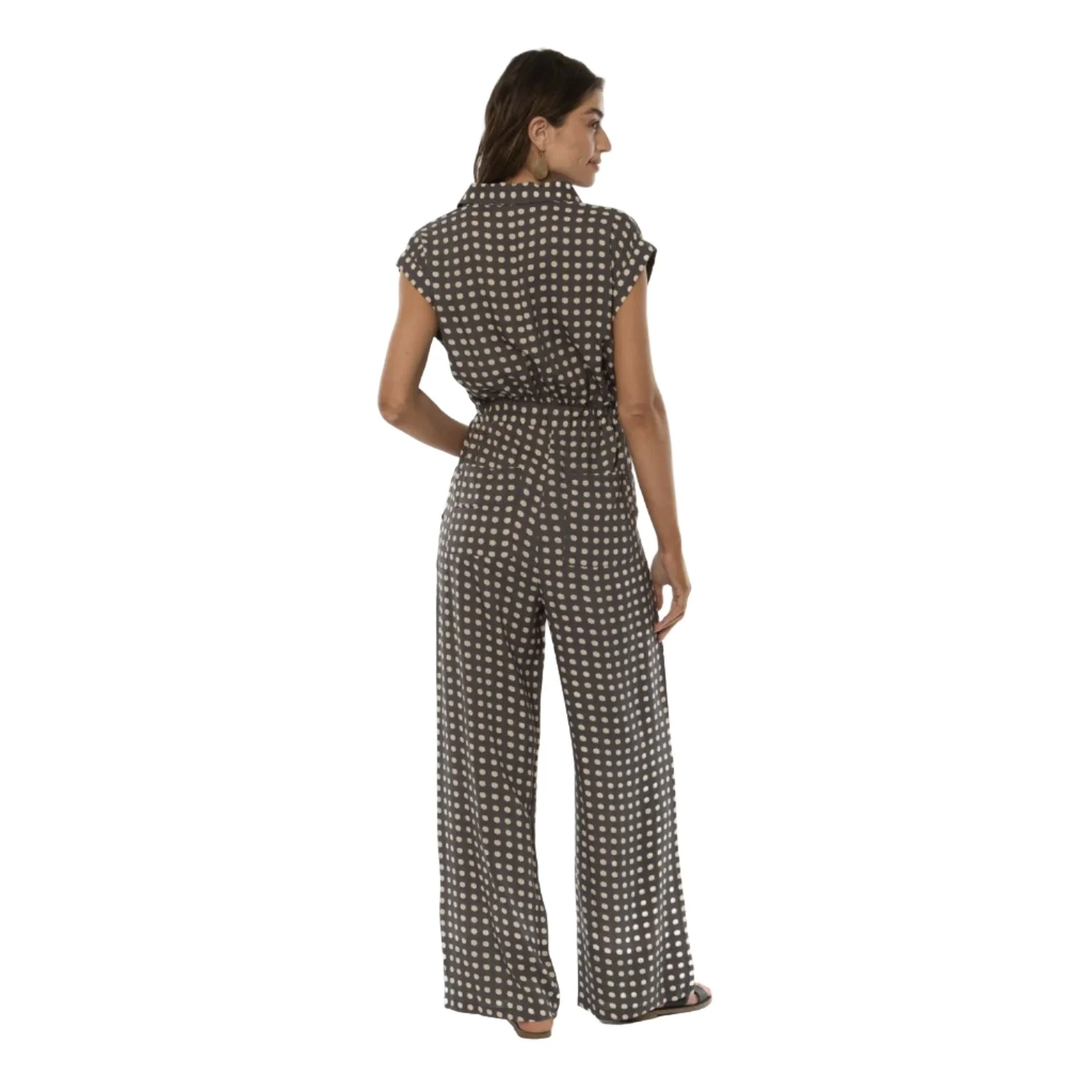 Amuse Society Juliet S/S Woven Jumpsuit Black Fade - Image 2