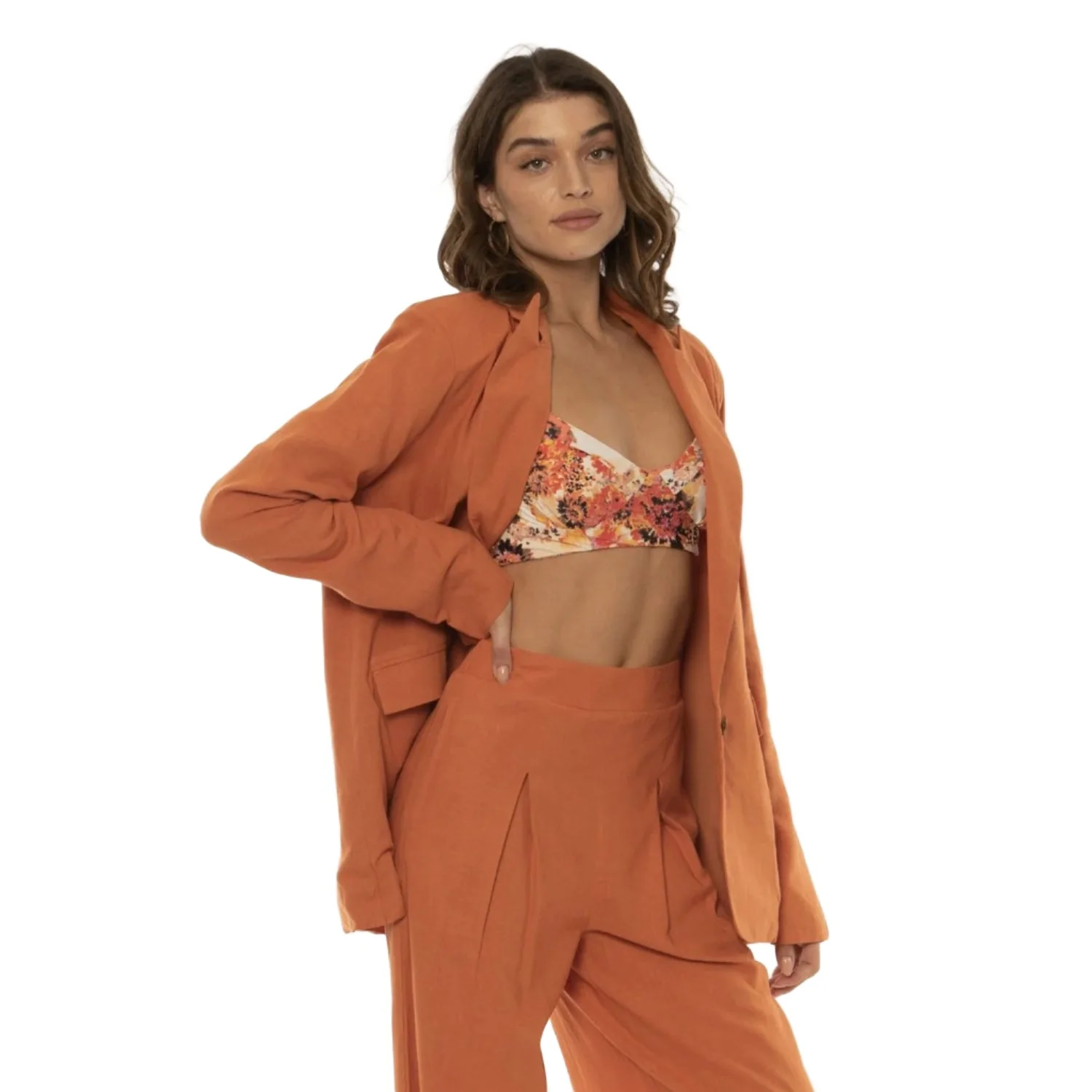 Amuse Society Women's Sunset Woven Jacket Sweet Tea - Image 3