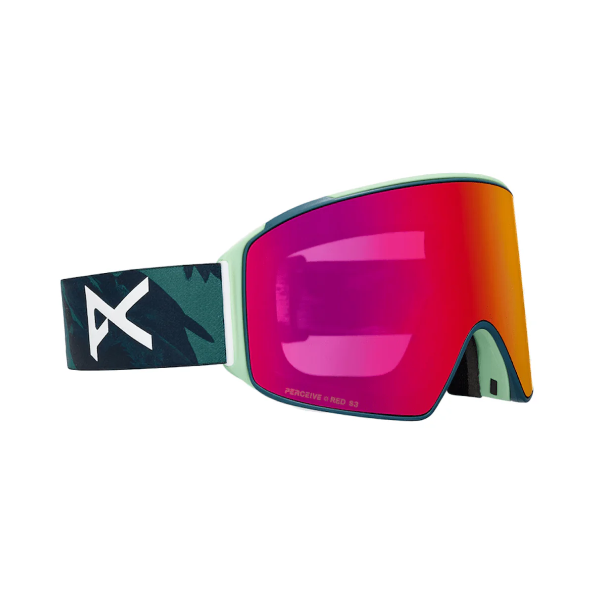 Anon M4 Cylindrical Low Bridge Fit Goggles Family Tree/Perceive Sunny Red + Perceive Cloudy Burst - Image 2