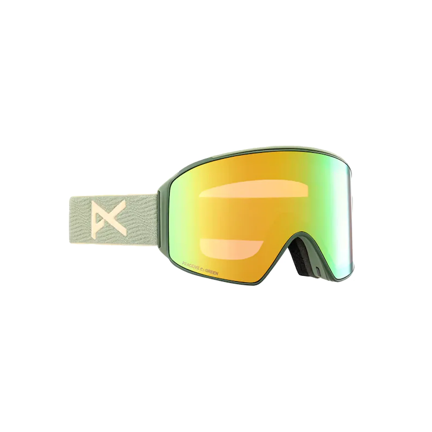Anon M4 Cylindrical MFI Goggles Hedge/Perceive Variable Green + Perceive Cloudy Pink - Image 2