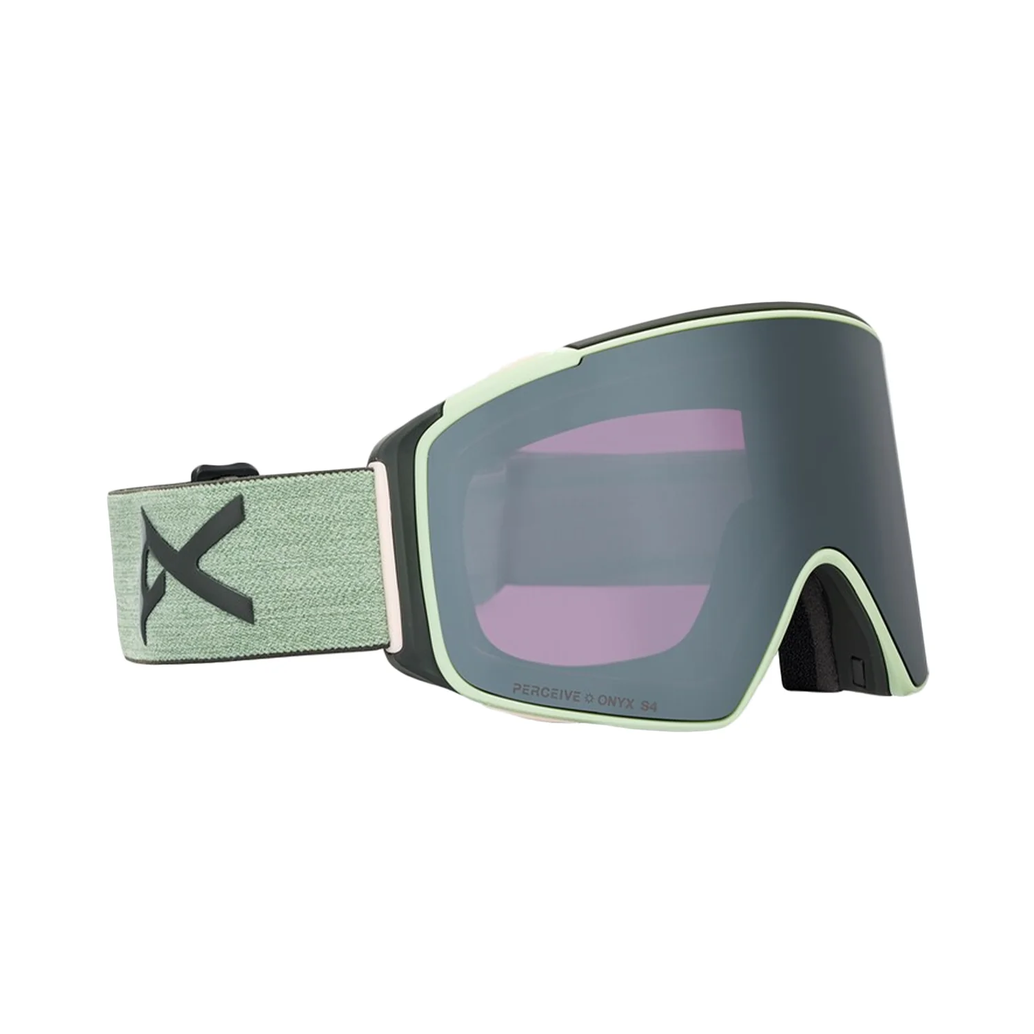 Anon M4S Cylindrical Low Bridge Fit Goggles Soft Sage/Perceive Sunny Onyx + Perceive Variable Violet - Image 2