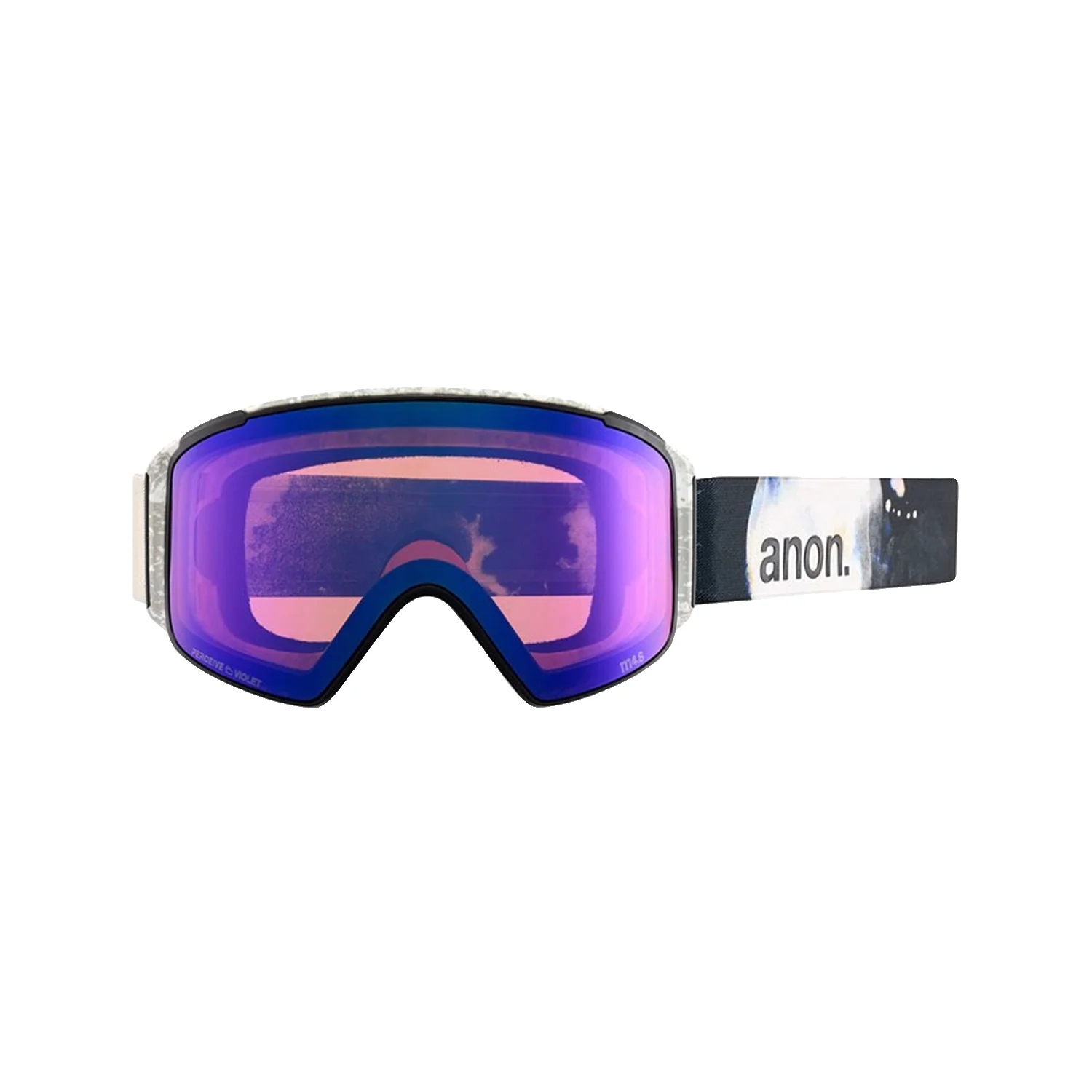 Anon M4S Cylindrical MFI Low Bridge Fit Goggles Flight Attendant/Perceive Sunny Onyx + Perceive Variable Violet - Image 2