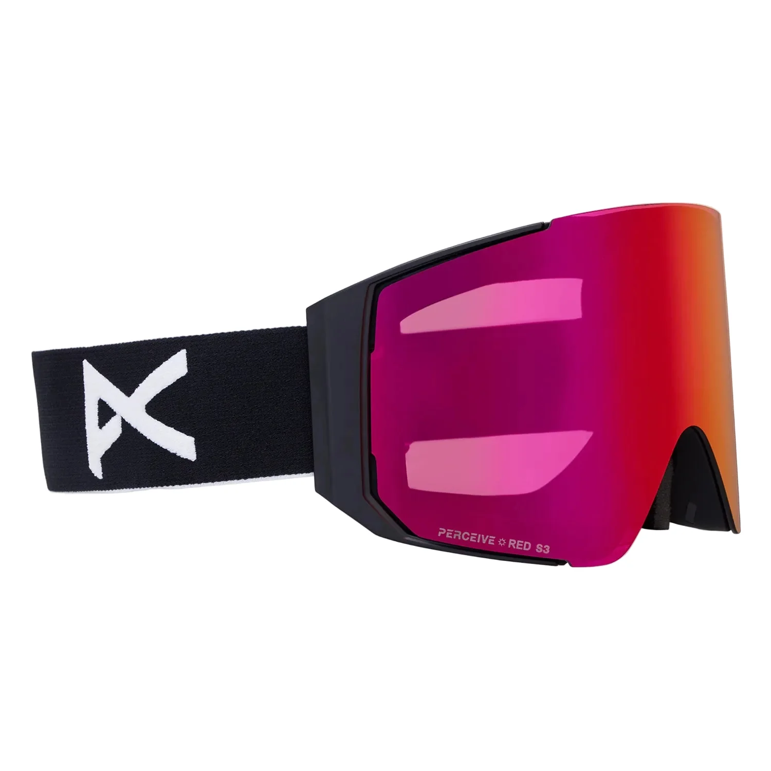 Anon Sync Low Bridge Fit Goggles Black/Perceive Sunny Red + Perceive Cloudy Burst - Image 2