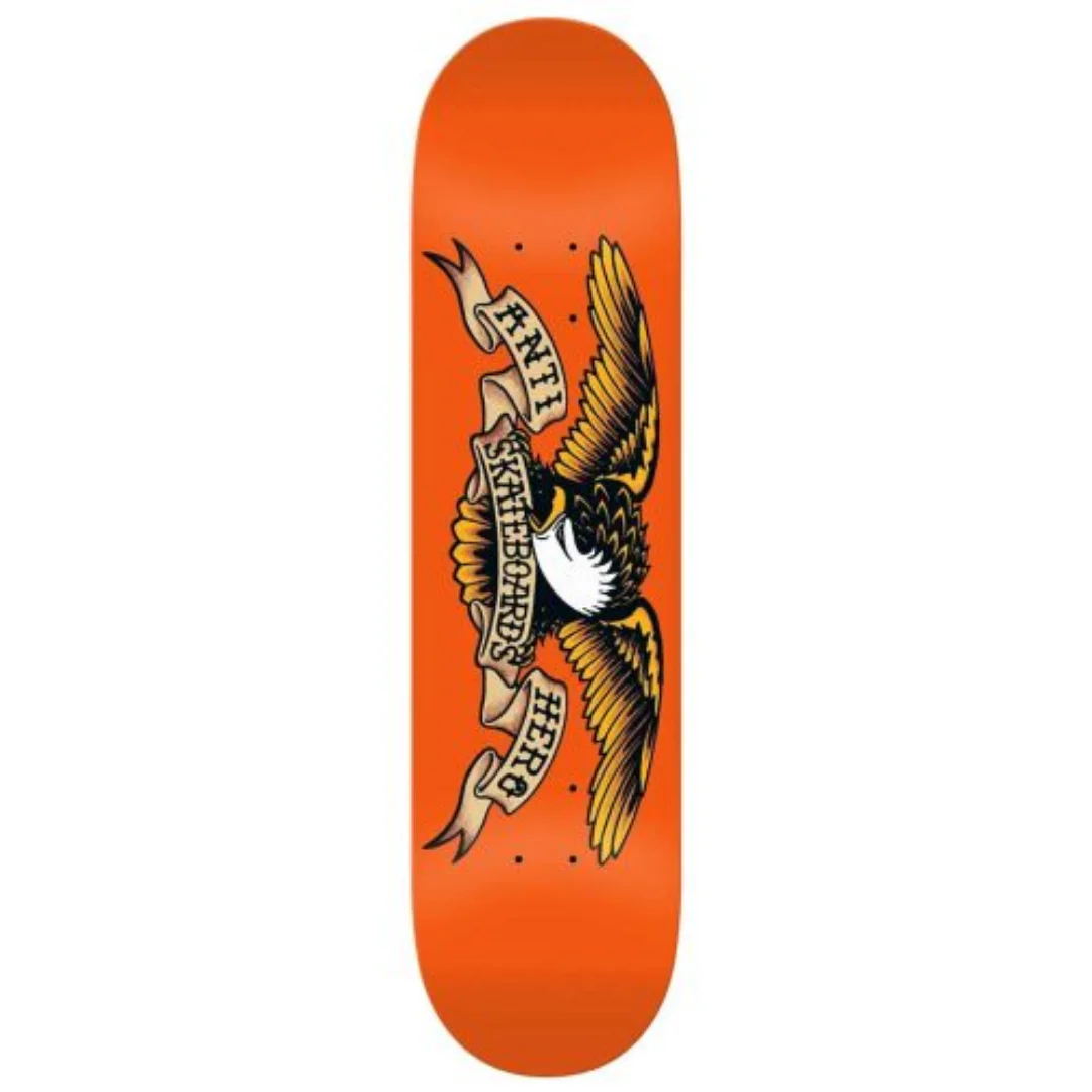 Antihero Classic Eagle Skate Deck Orange 9.0"
