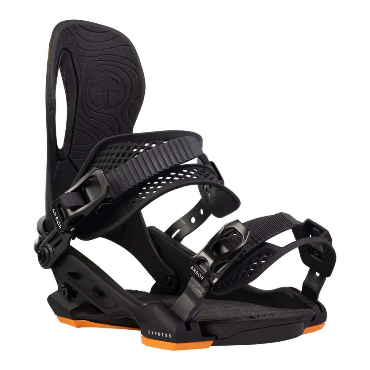 Arbor Men's Cypress Snowboard Bindings 2025 Black/Orange - Image 2