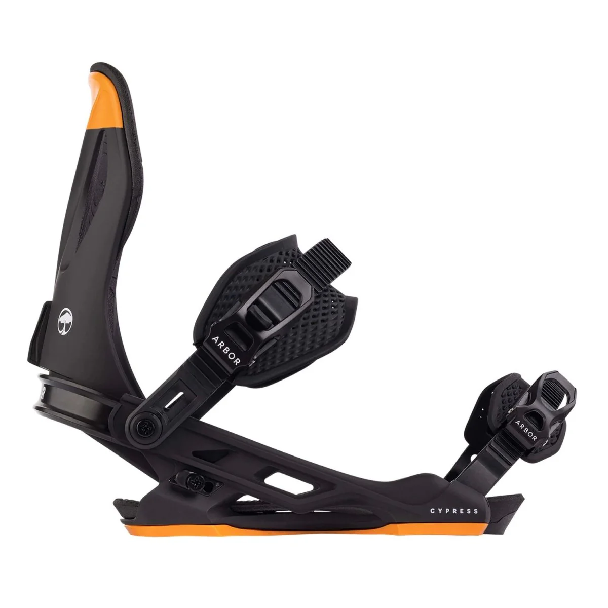 Arbor Men's Cypress Snowboard Bindings 2025 Black/Orange - Image 3
