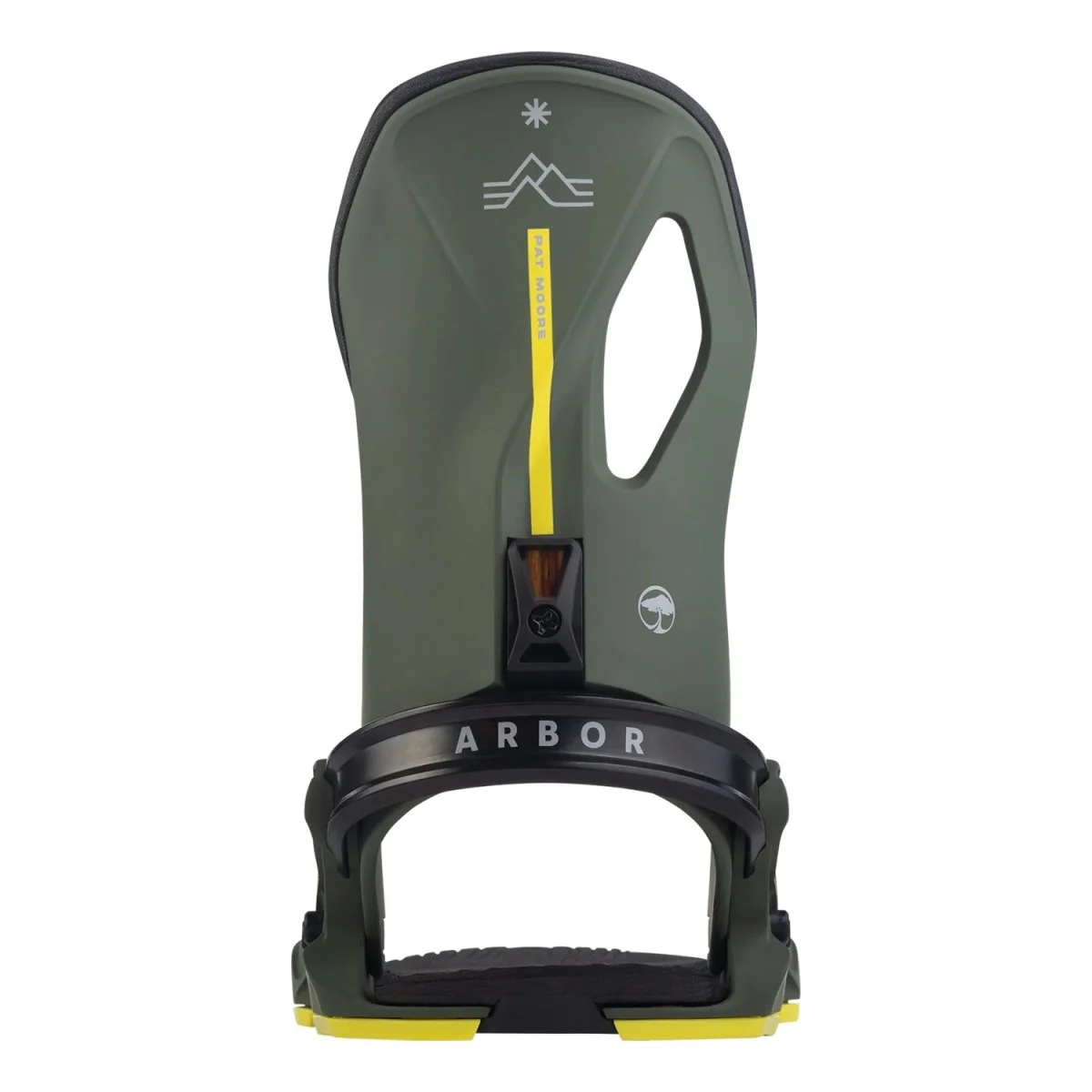 Arbor Men's Cypress Snowboard Bindings 2025 Green/Black/Pat Moore - Image 4