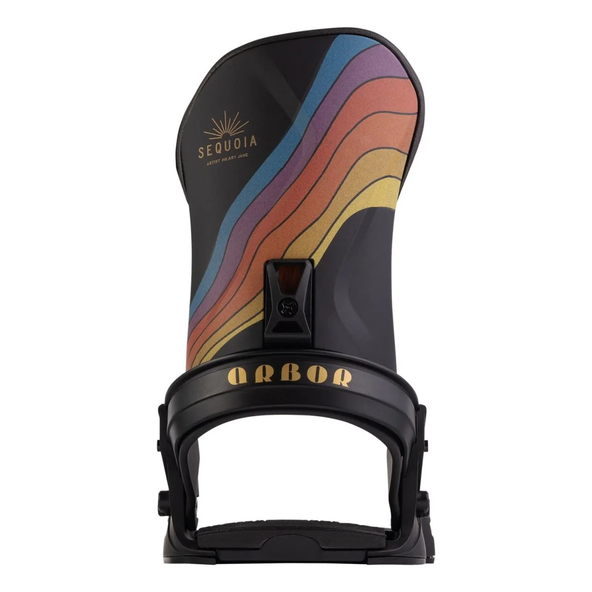 Arbor Women's Sequoia Snowboard Bindings 2025 Black/Hillary Jane - Image 4