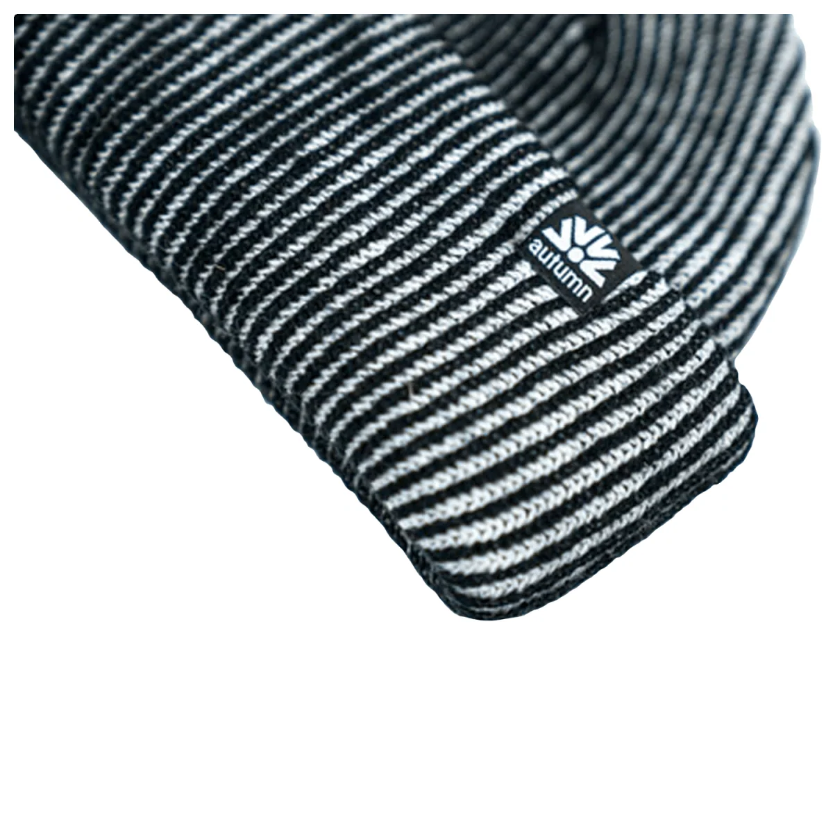 Autumn Cord Double Roll Beanie White - Image 2