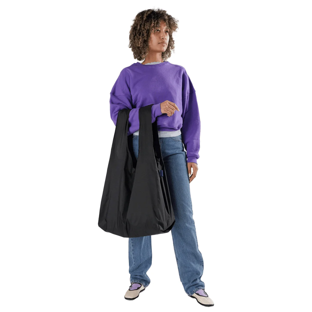 Baggu Big Baggu Packable Bag Black - Image 2
