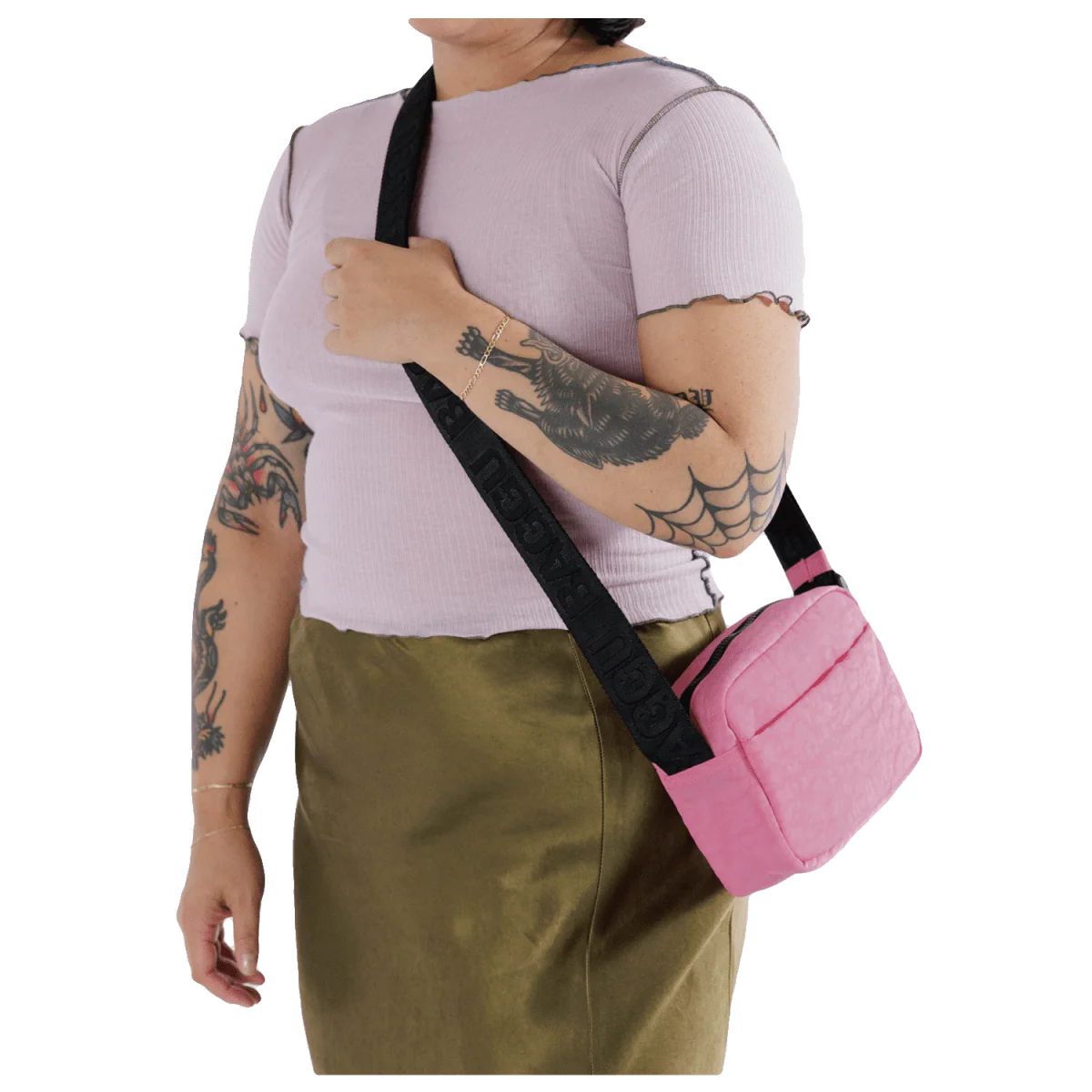 Baggu Camera Crossbody Bag Azalea Pink - Image 3