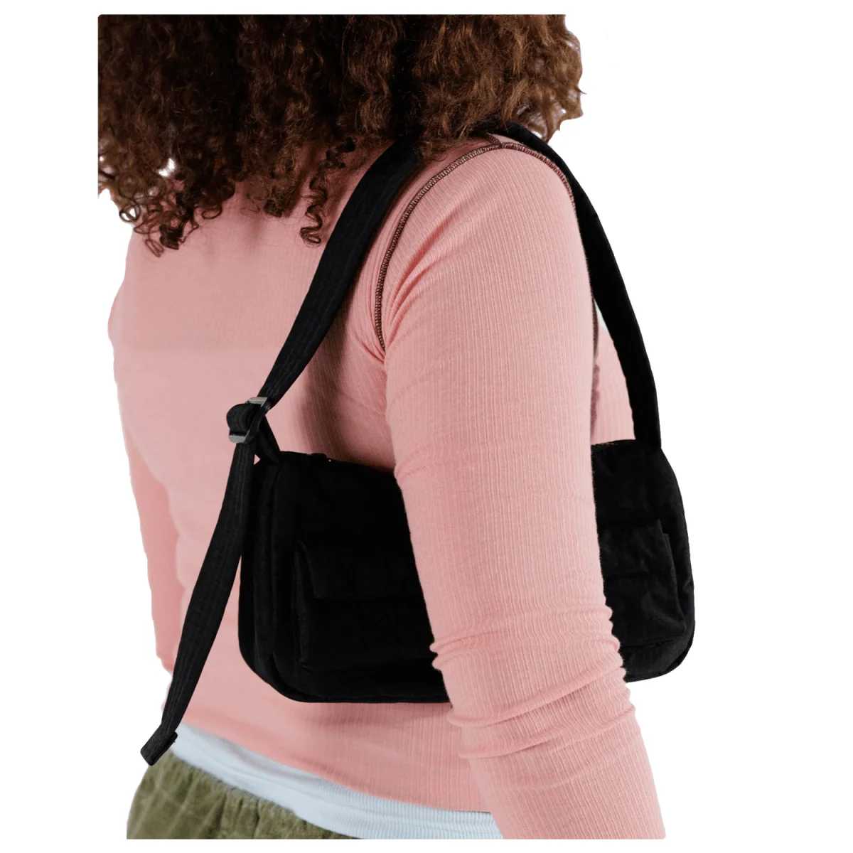 Baggu Cargo Shoulder Bag Black - Image 3