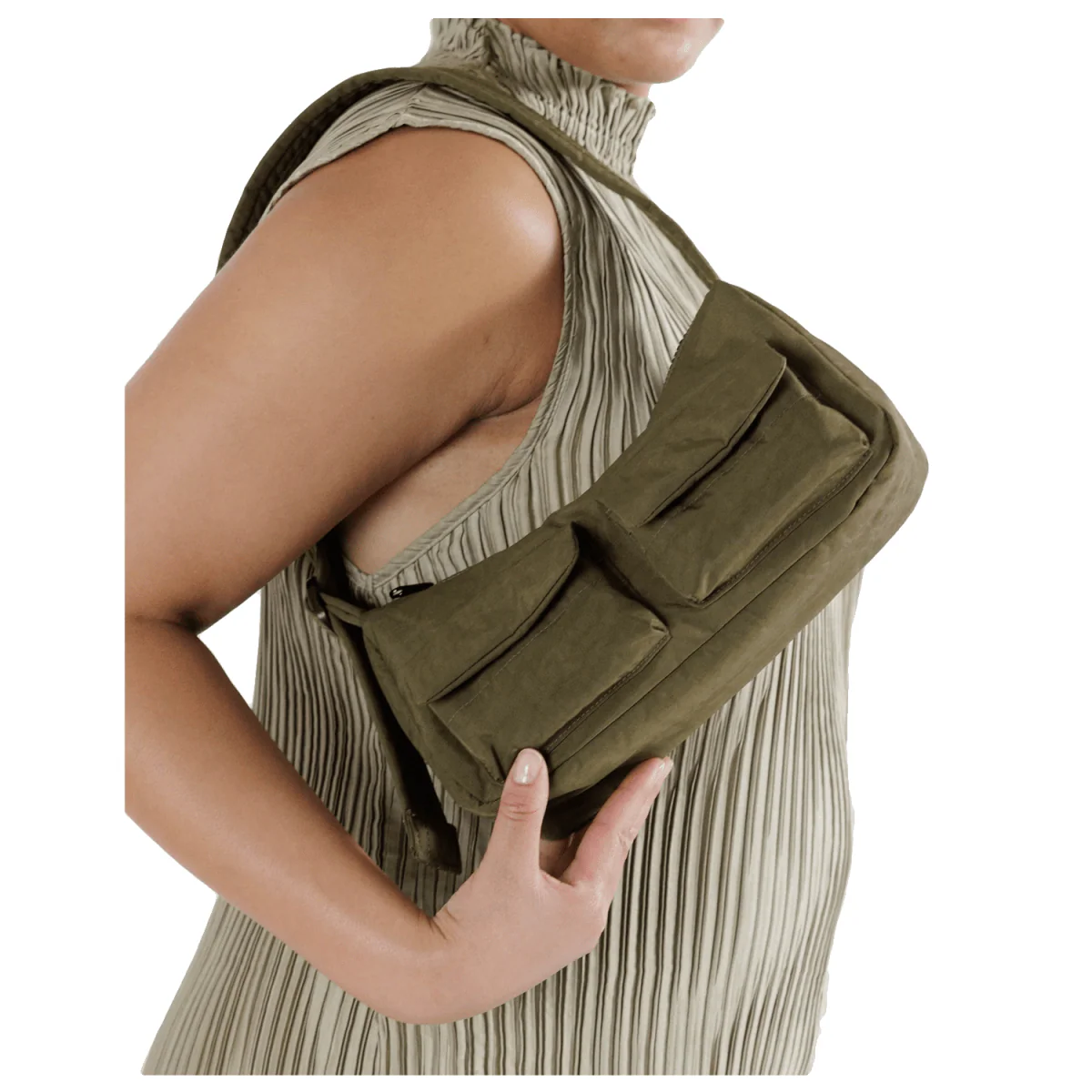 Baggu Cargo Shoulder Bag Seaweed - Image 3