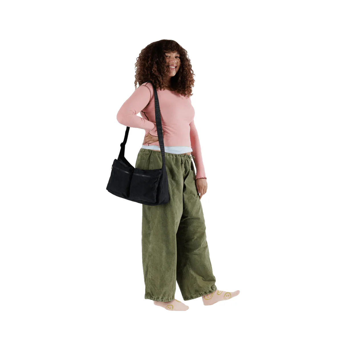 Baggu Large Cargo Crossbody Bag Black - Image 2