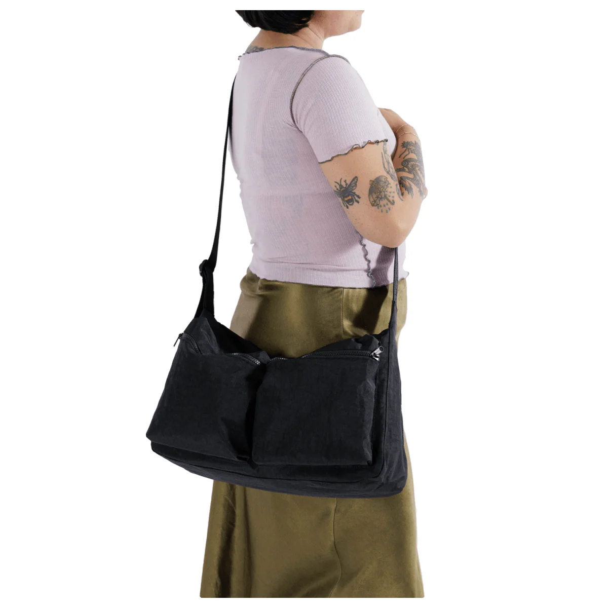 Baggu Large Cargo Crossbody Bag Black - Image 3