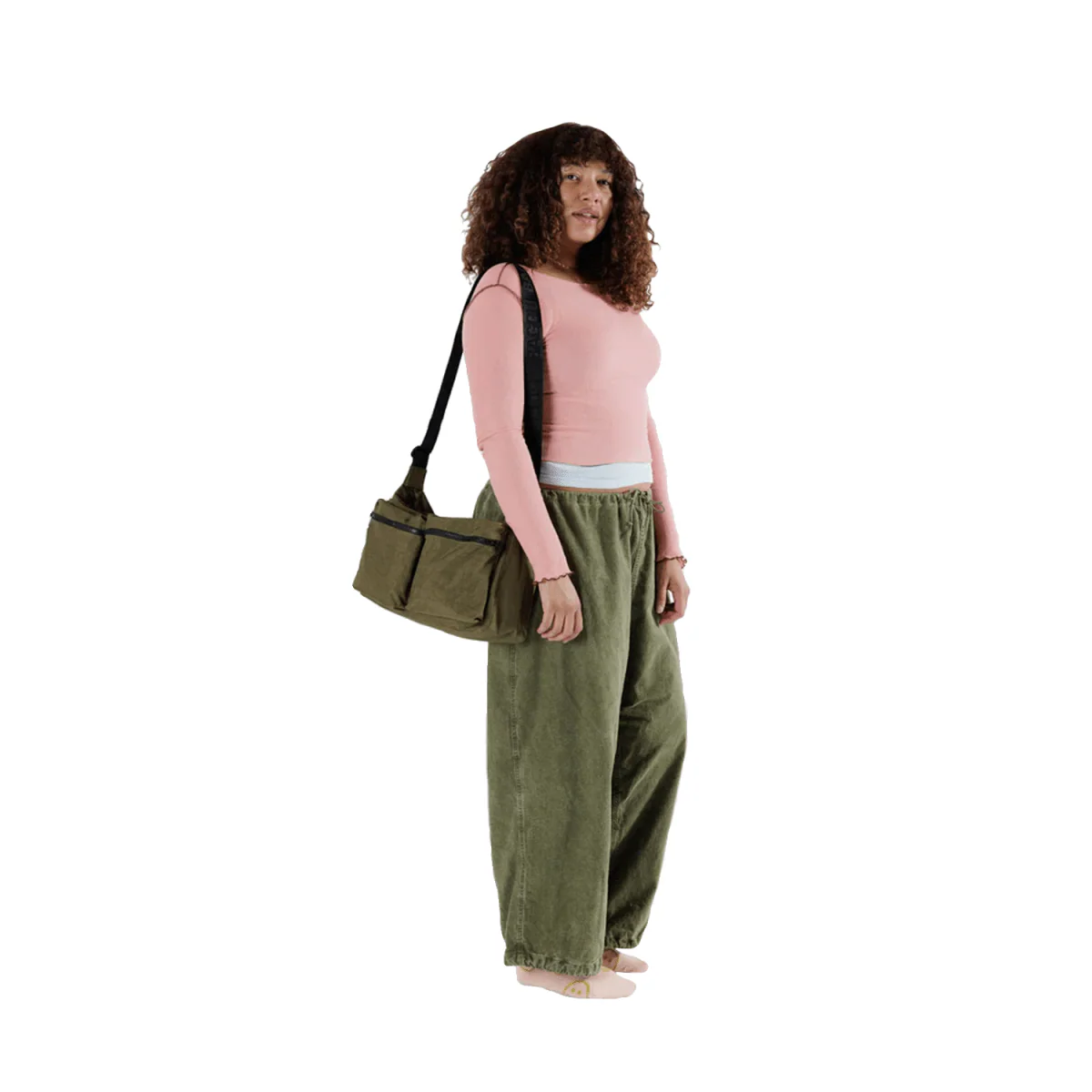 Baggu Large Cargo Crossbody Bag Seaweed - Image 3