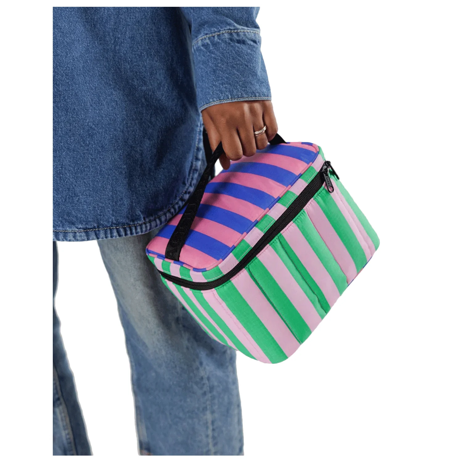 Baggu Puffy Lunch Bag Awning Stripes Mix - Image 2
