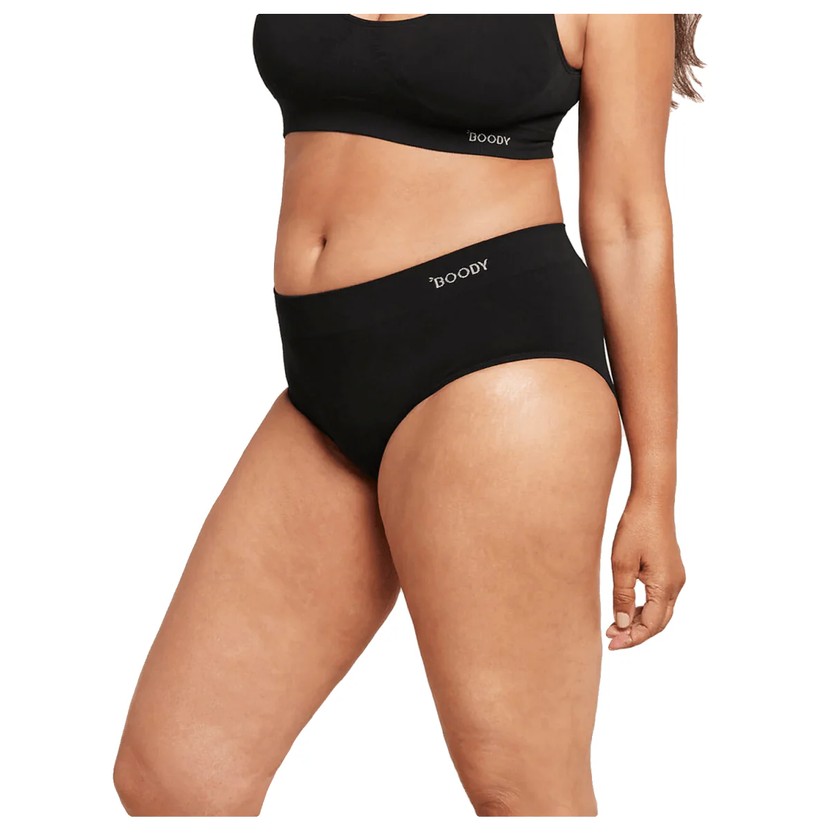Boody Women's Midi Brief Bottom Black - Image 2