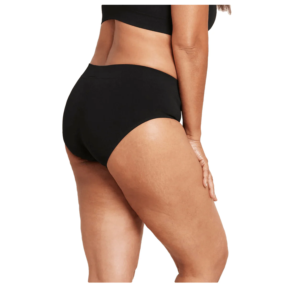 Boody Women's Midi Brief Bottom Black - Image 3