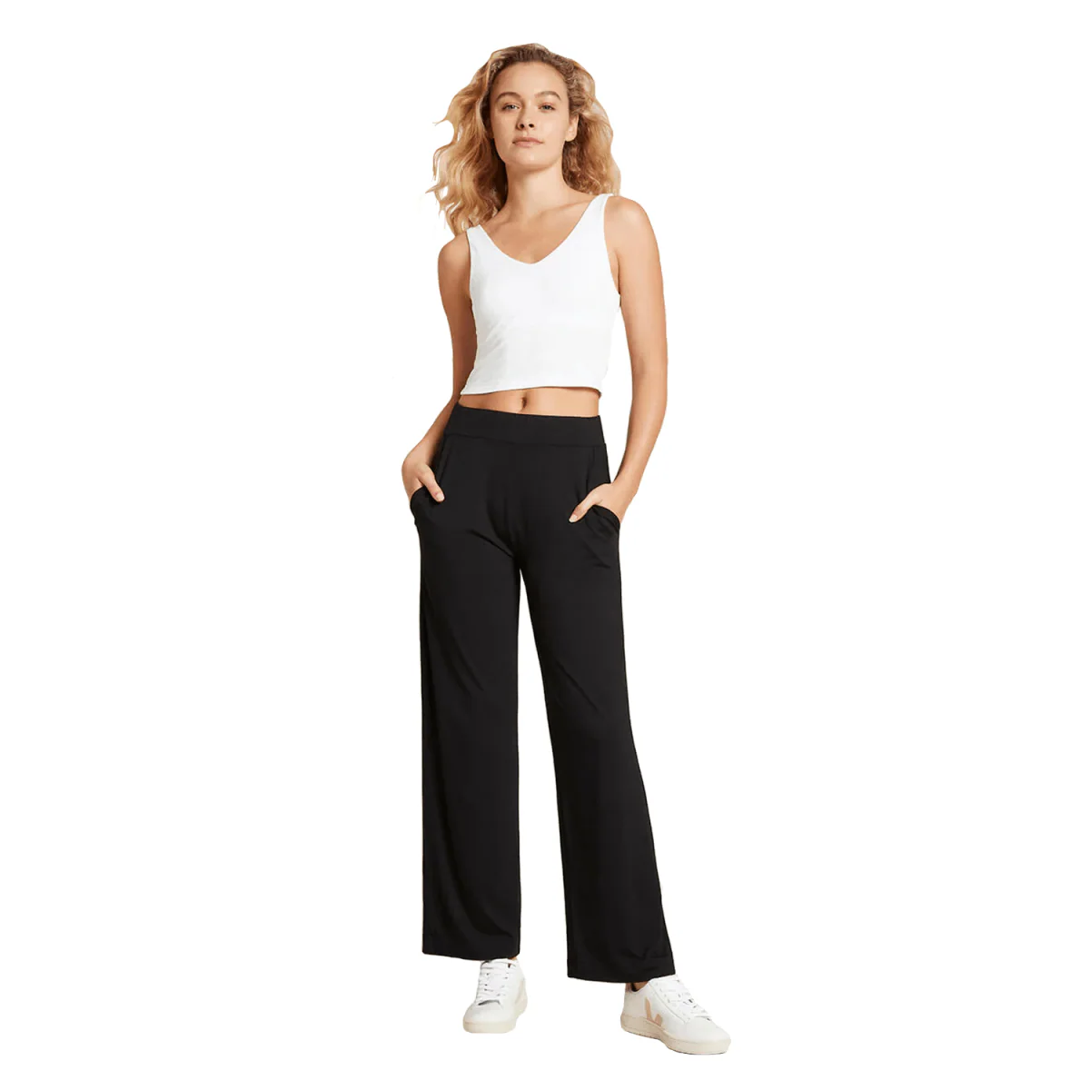 Boody Women's Shelf Bra Crop Top White - Image 3