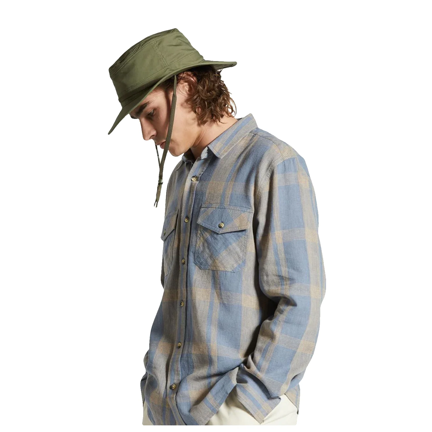 Brixton Coolmax Packable Safari Bucket Hat Olive Surplus - Image 2