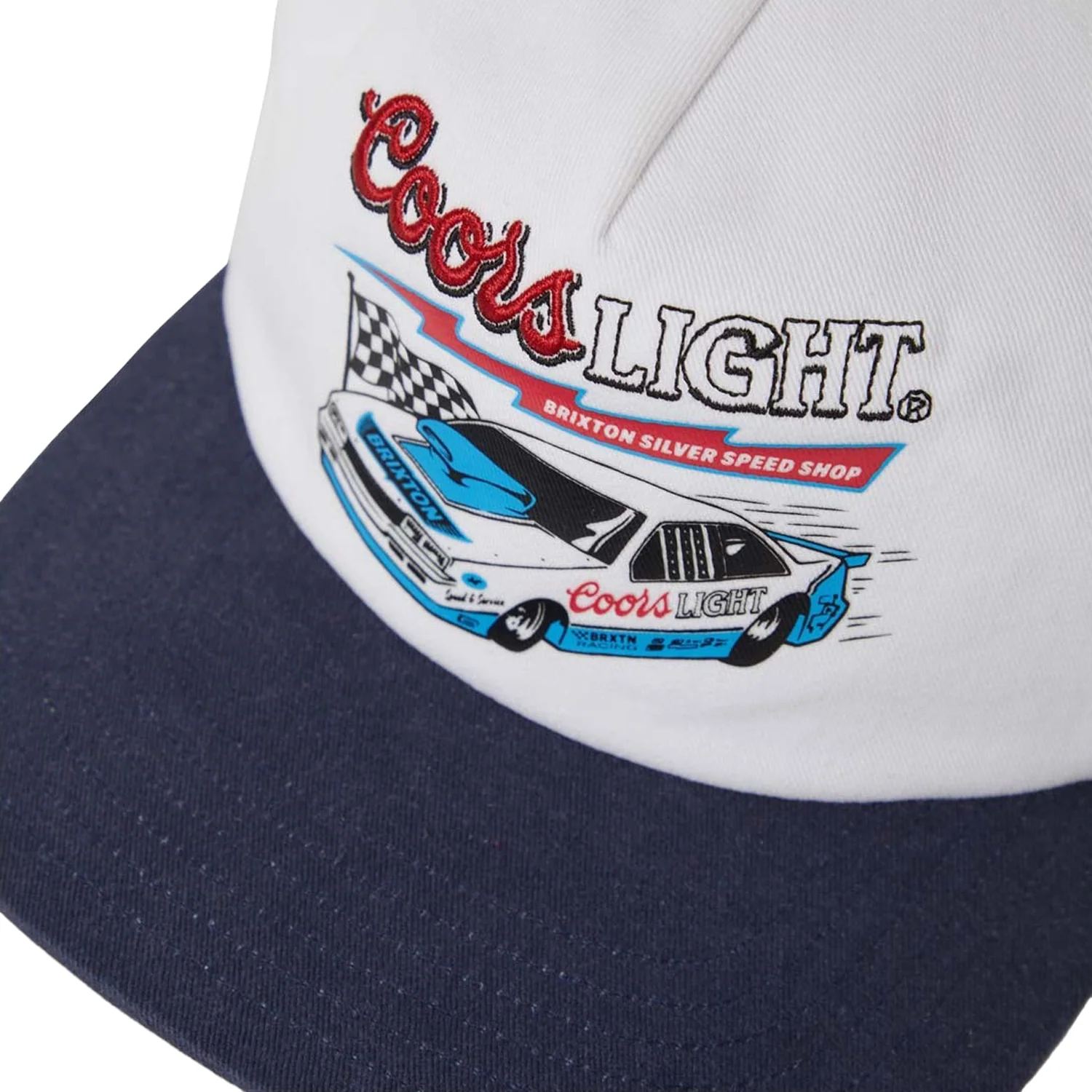 Brixton Coors Light Blower MP Snapback White/Coors Navy - Image 3