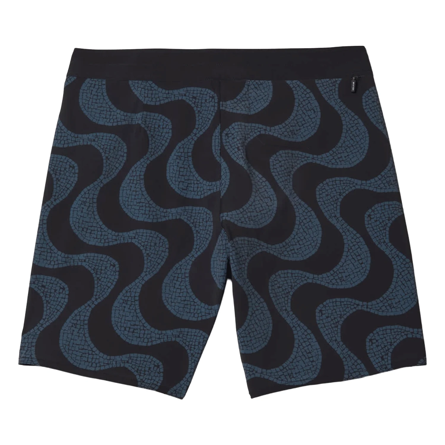 Brixton Men's Blitz 19" Boardshort Black/Future Grey Warped Tile - Image 2