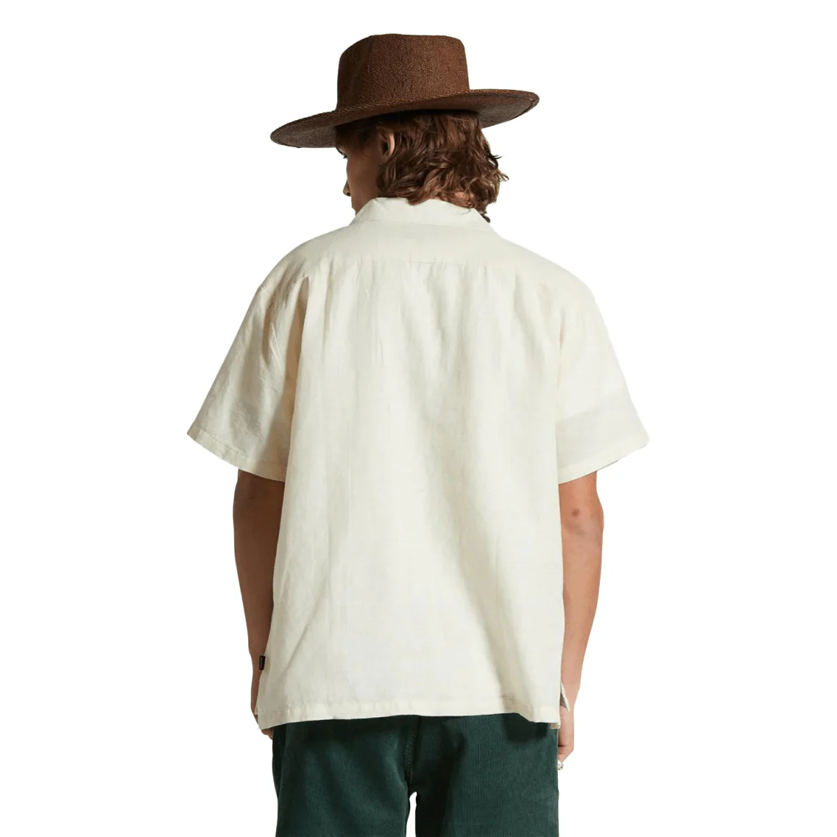 Brixton Men's Bunker S/S Woven Shirt Whitecap - Image 2