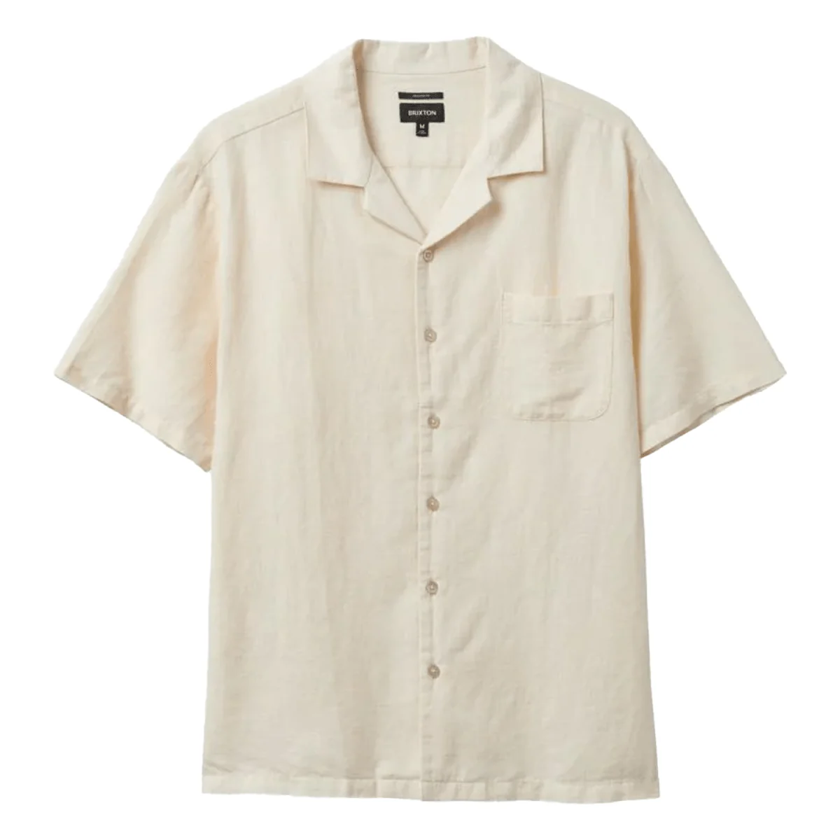 Brixton Men's Bunker S/S Woven Shirt Whitecap - Image 3