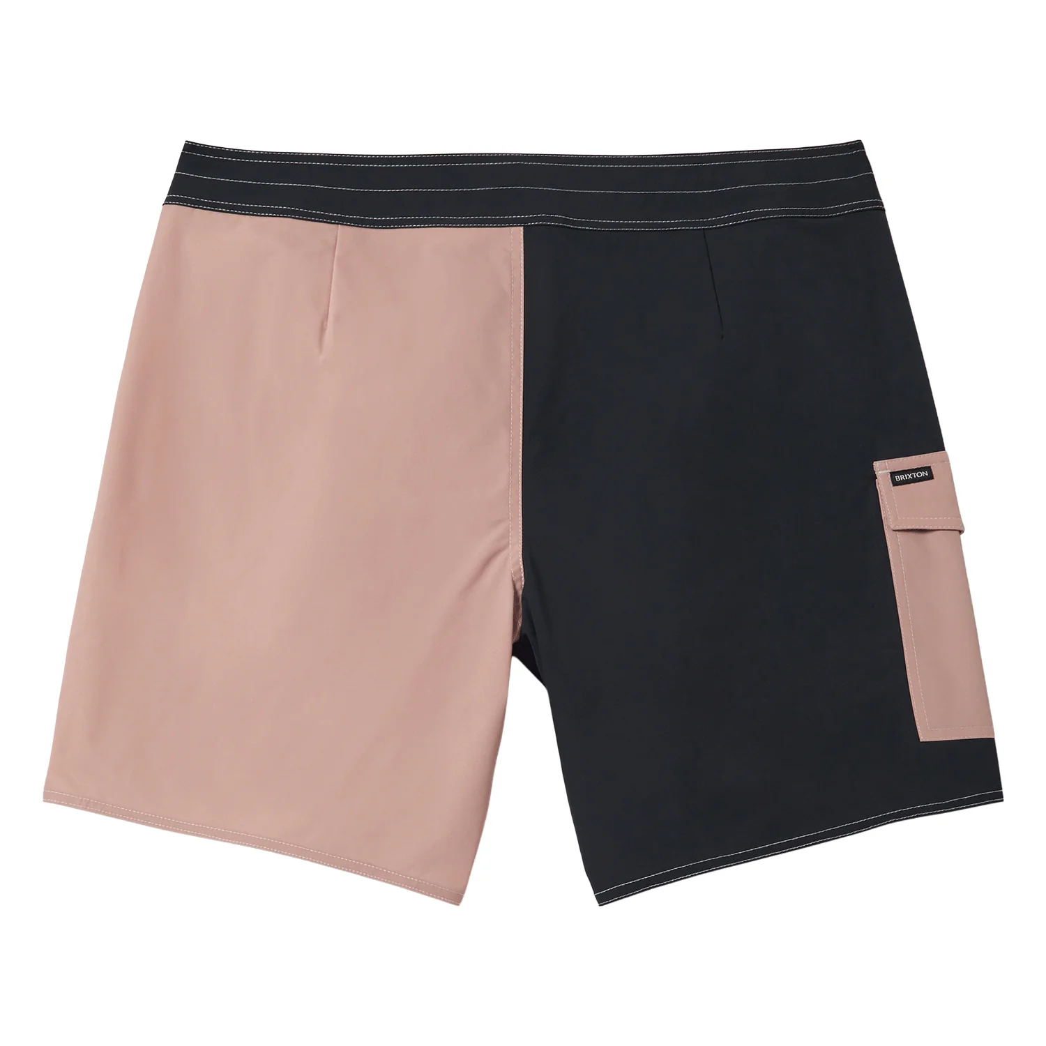 Brixton Men's Classic Trunk 17" Short Black/Silver Pink - Image 2