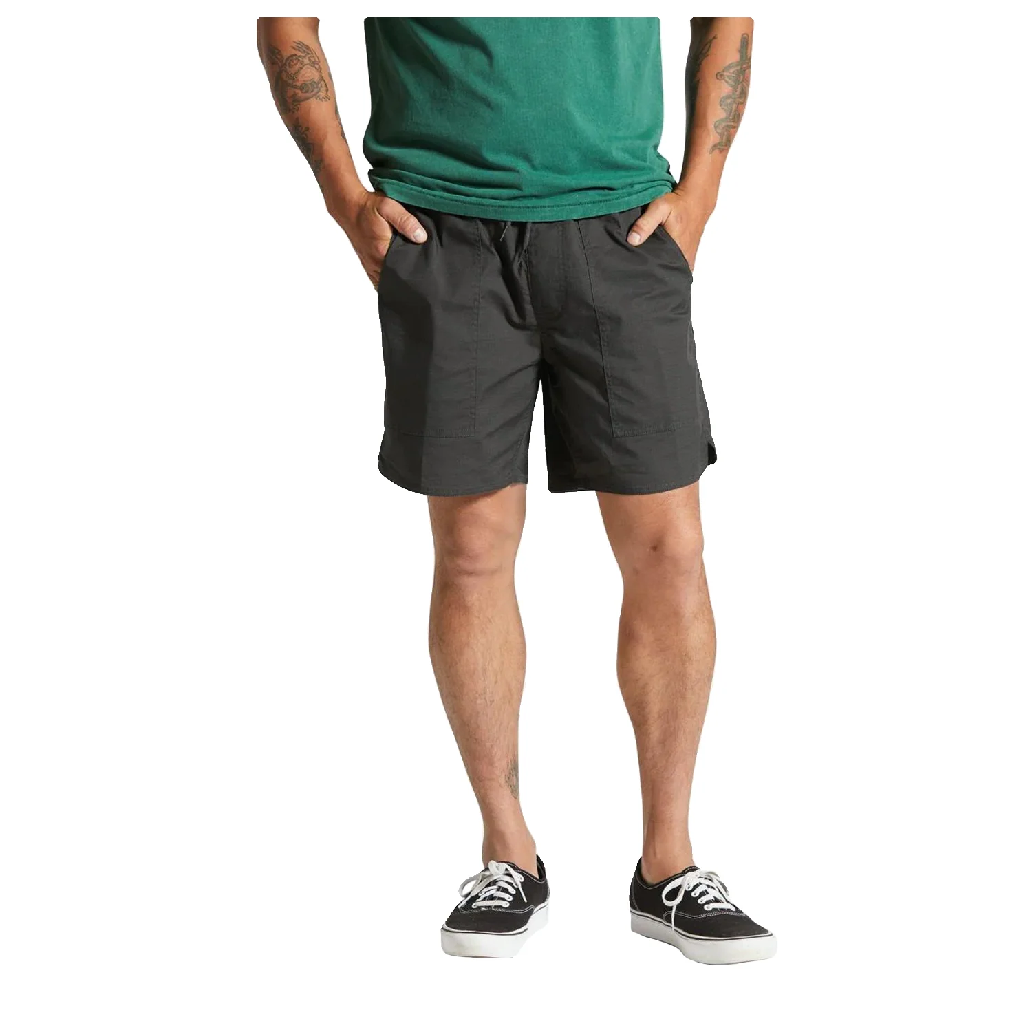 Brixton Men's Everyday Coolmax Short Washed Black - Image 2