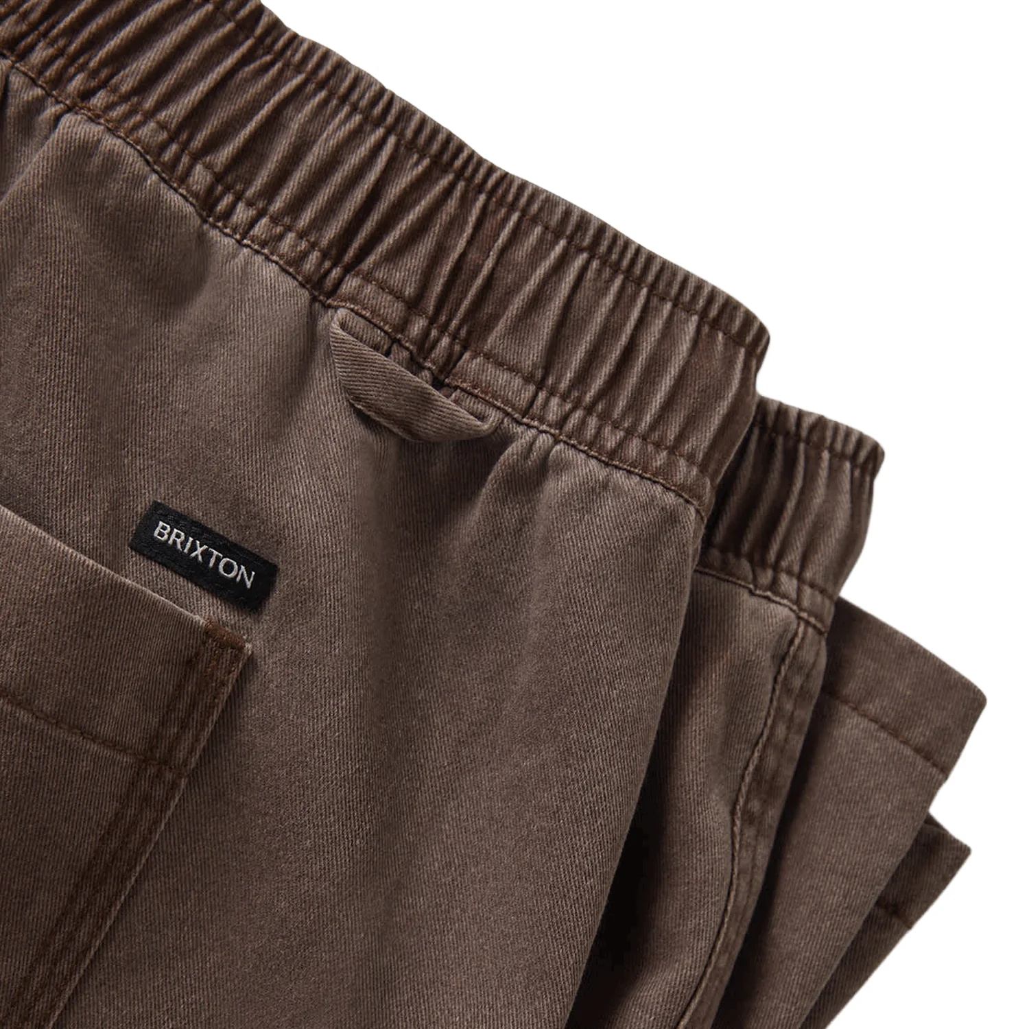 Brixton Men's Everyday Vintage Wash 18" Short Chocolate - Image 5