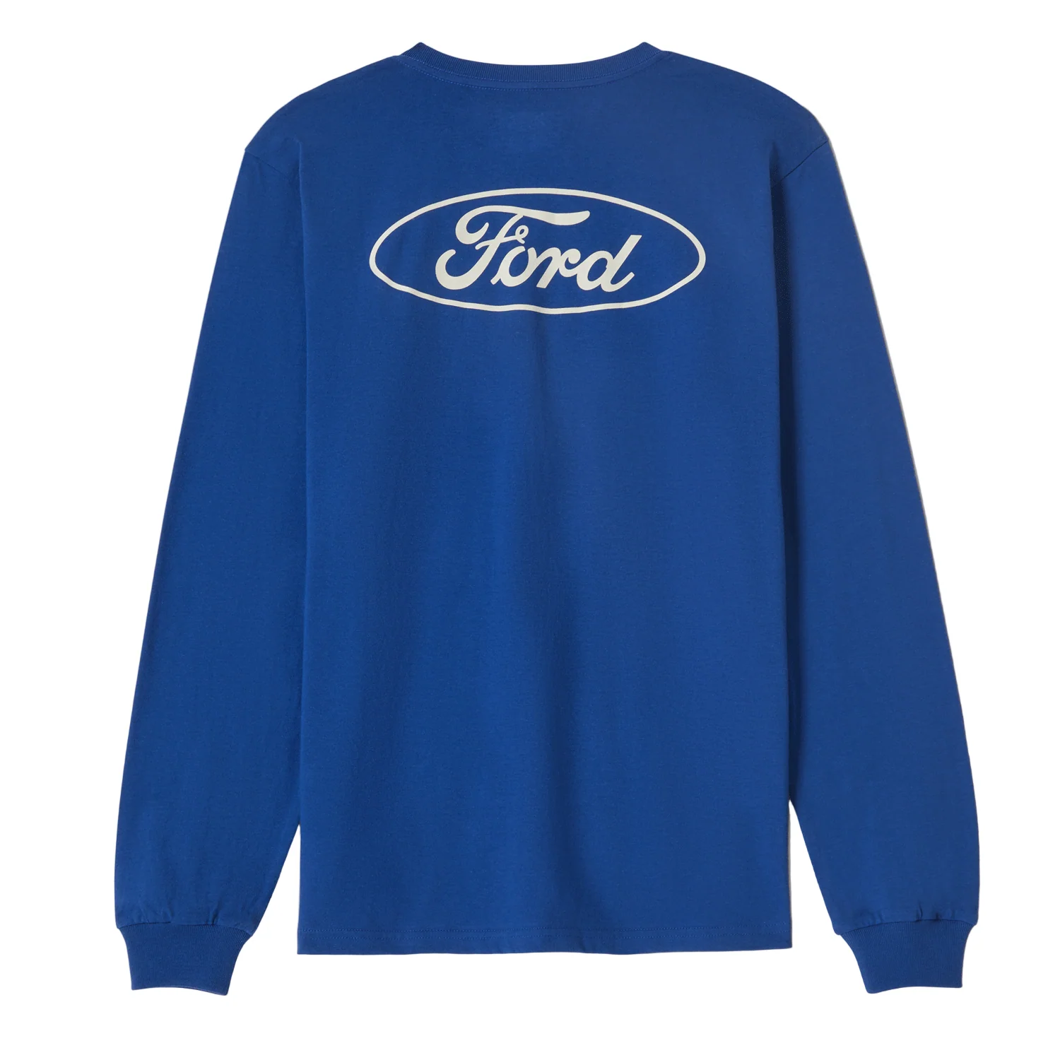 Brixton Men's Ford Built Tough L/S Standard T-Shirt Ford Blue - Image 2