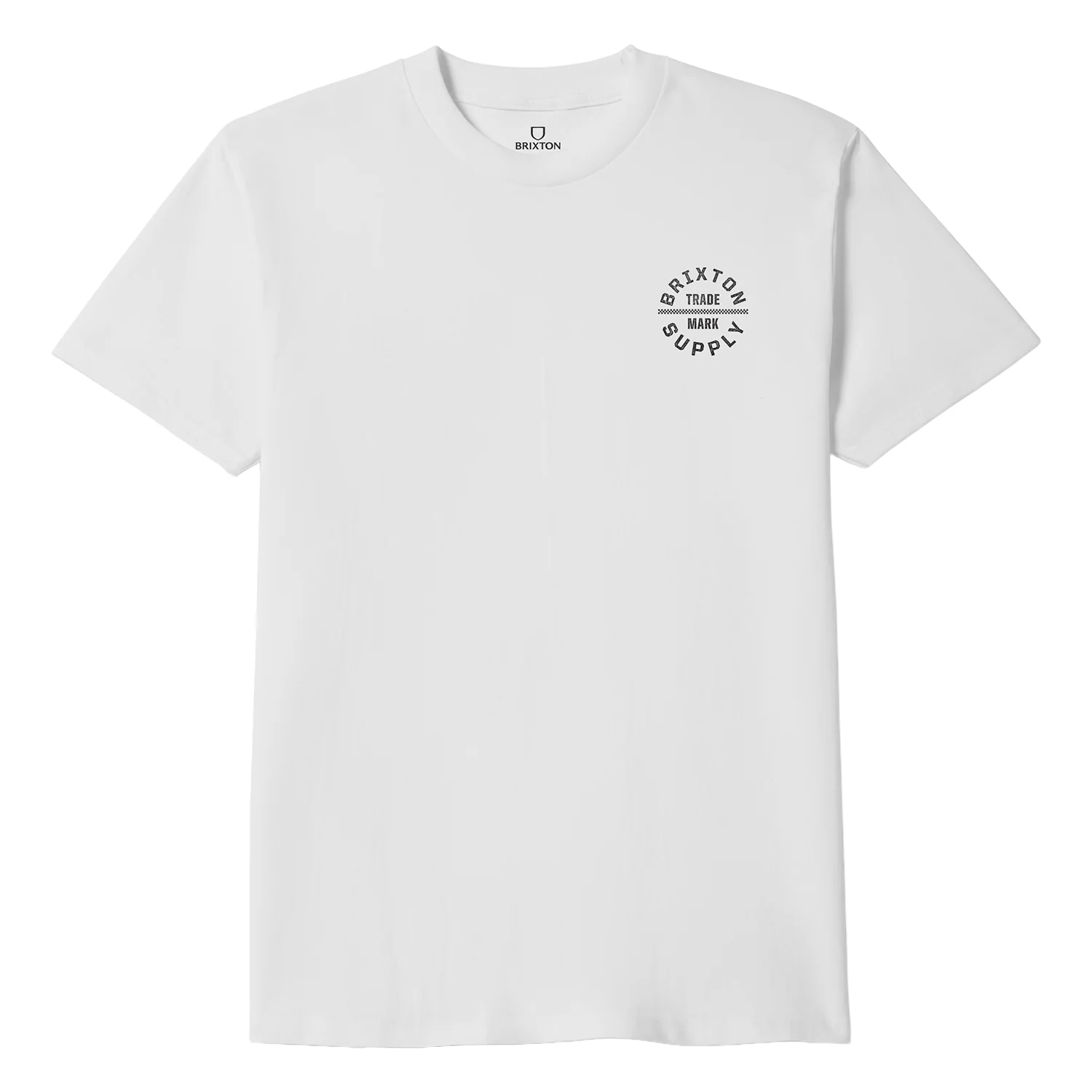 Brixton Men's Oath V Standard T Shirt White/Black/Checkered - Image 2