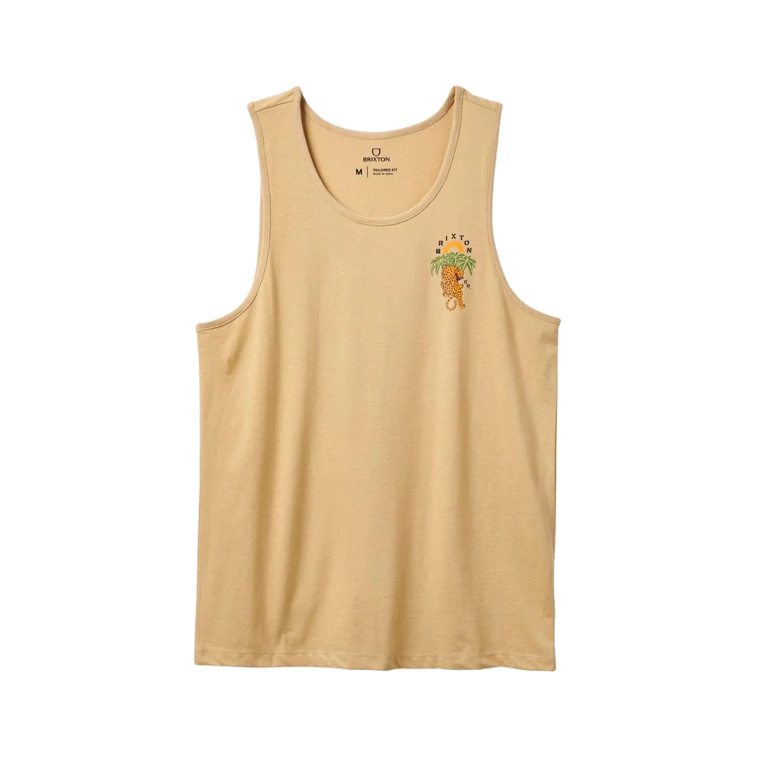 Brixton Men's Palm Jaguar Tank Top Oak Milk - Image 2