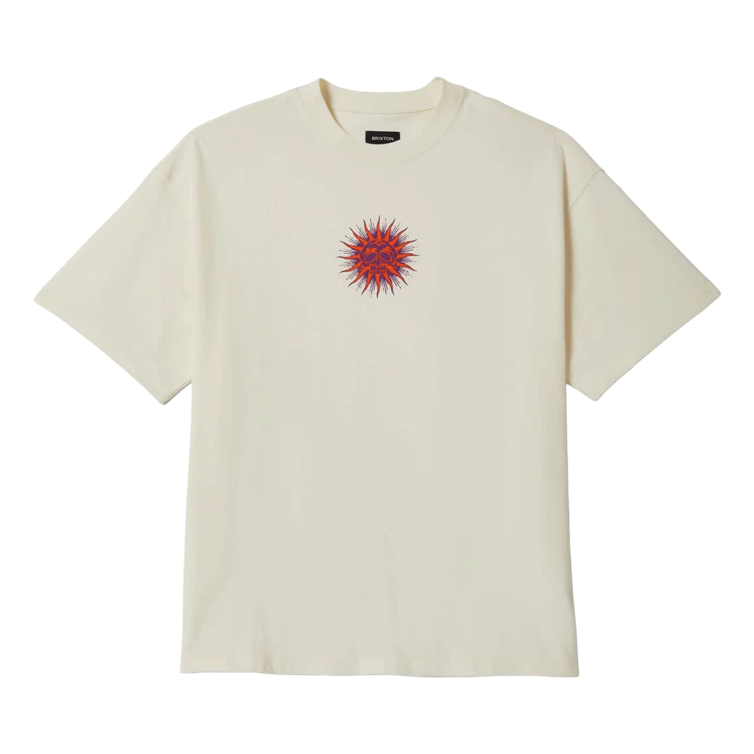 Brixton Men's Zephyr Oversized T Shirt Cream - Image 3