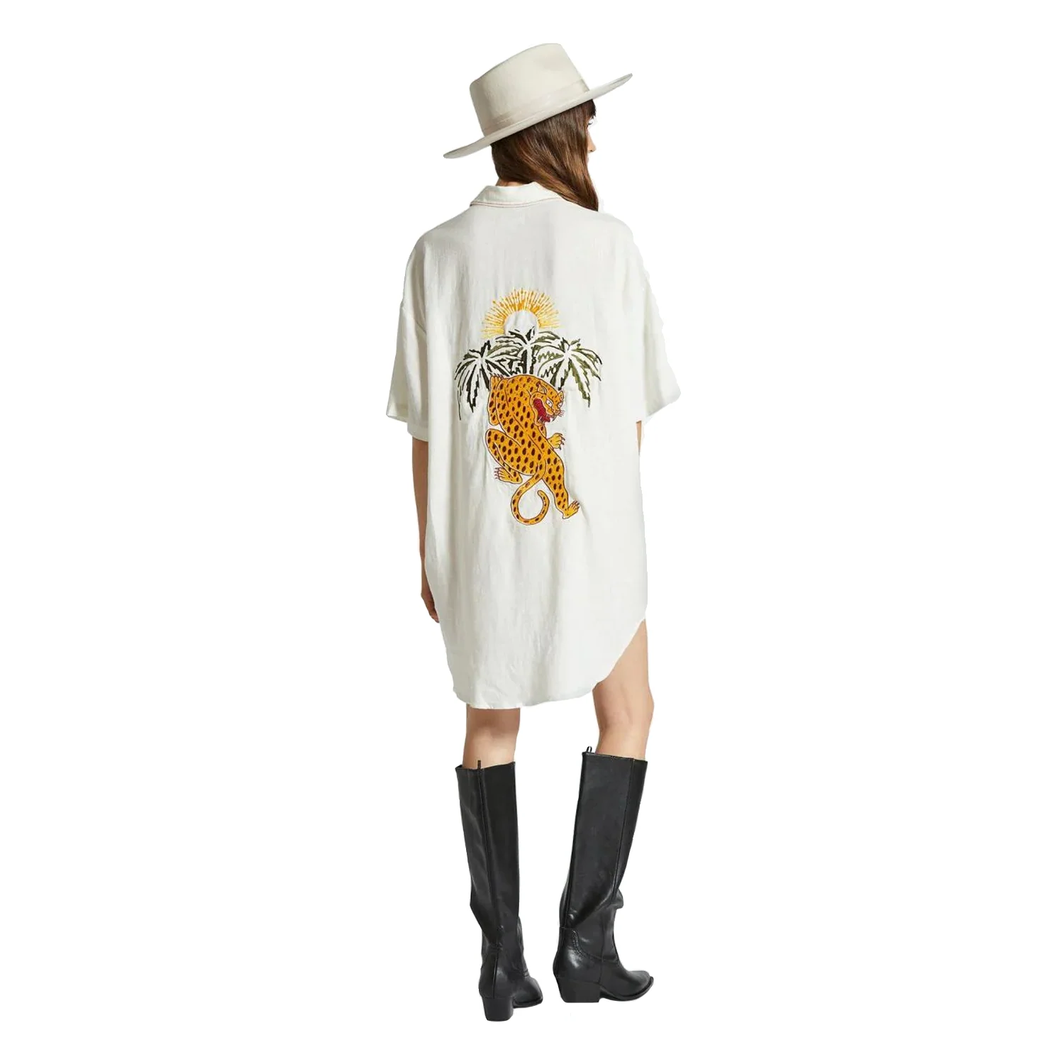 Brixton Women's Condesa Linen Shirtdress Off White - Image 2