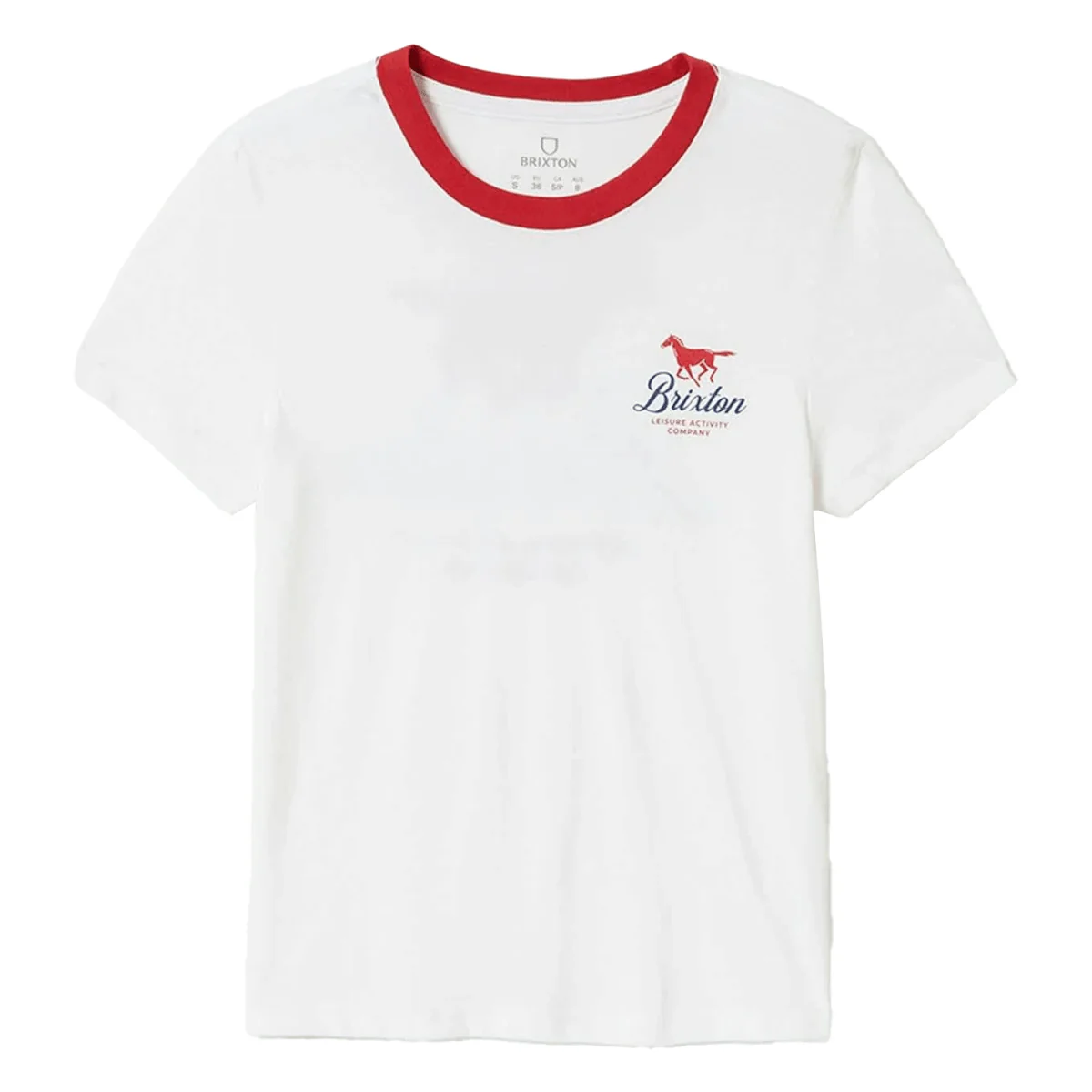 Brixton Women's Leisure Activity Fitted Crew T-Shirt White - Image 2
