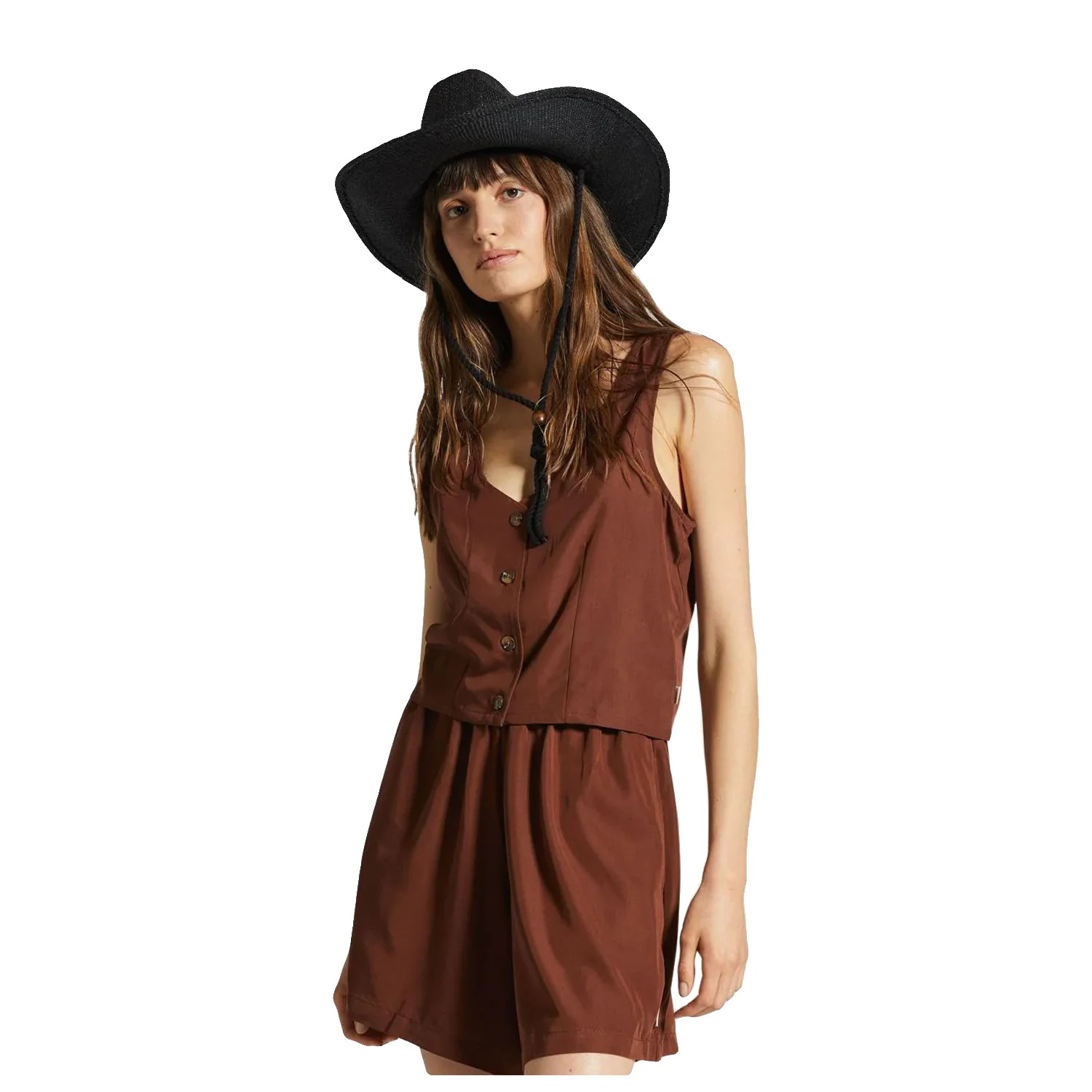 Brixton Women's Polanco Tank Sepia - Image 2