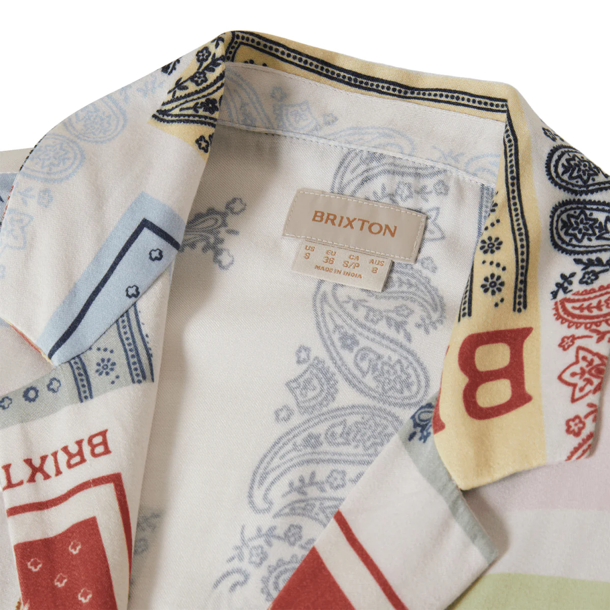 Brixton Women's Silky S/S Bowling Button Down Multi Colour Bandana - Image 2