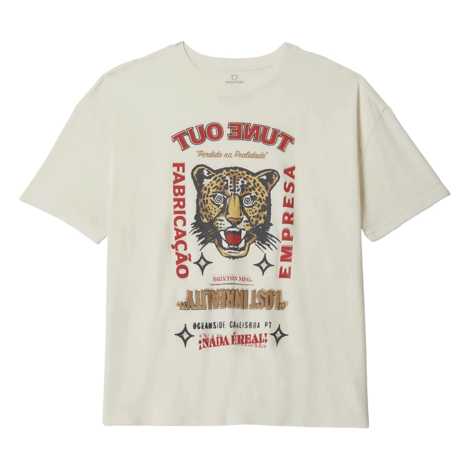 Brixton Women's The Getaway Oversized BF T Shirt Vintage White - Image 3